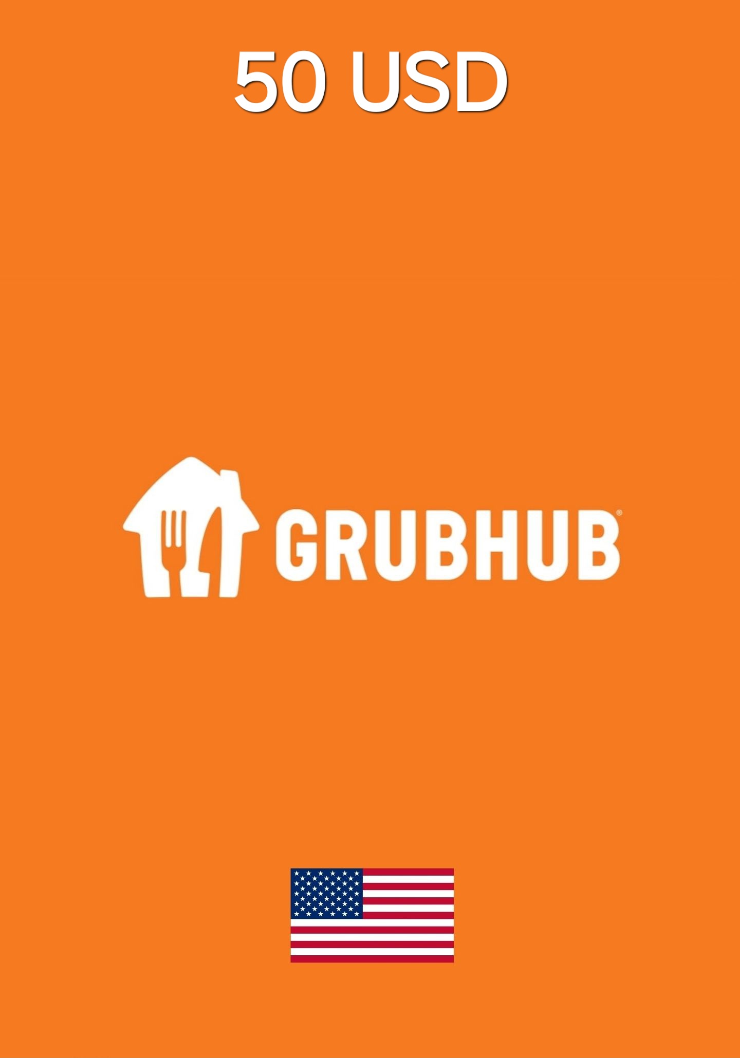 Grubhub USA 50 USD Gift Card cover image