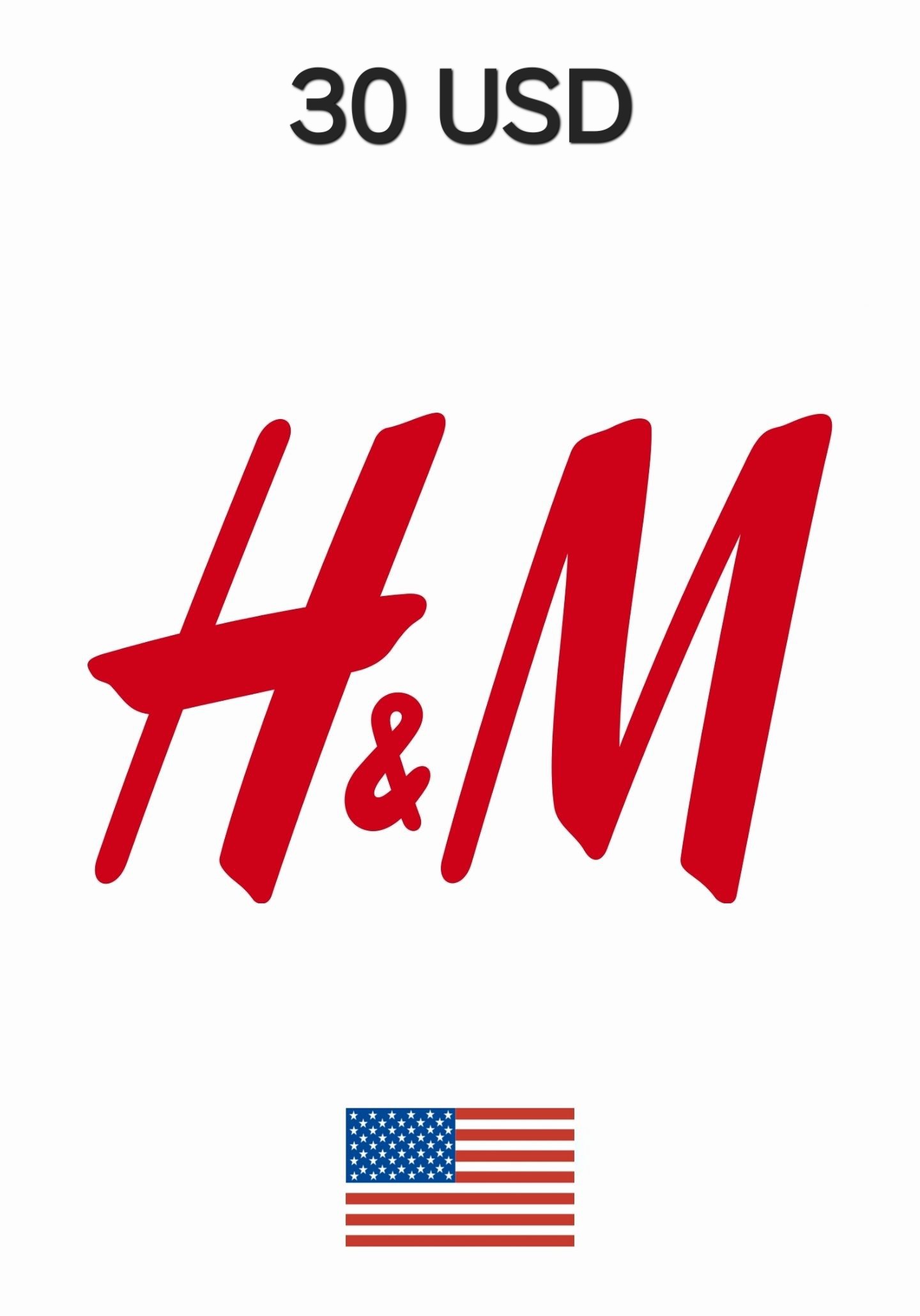 H&M USA 30 USD Gift Card cover image