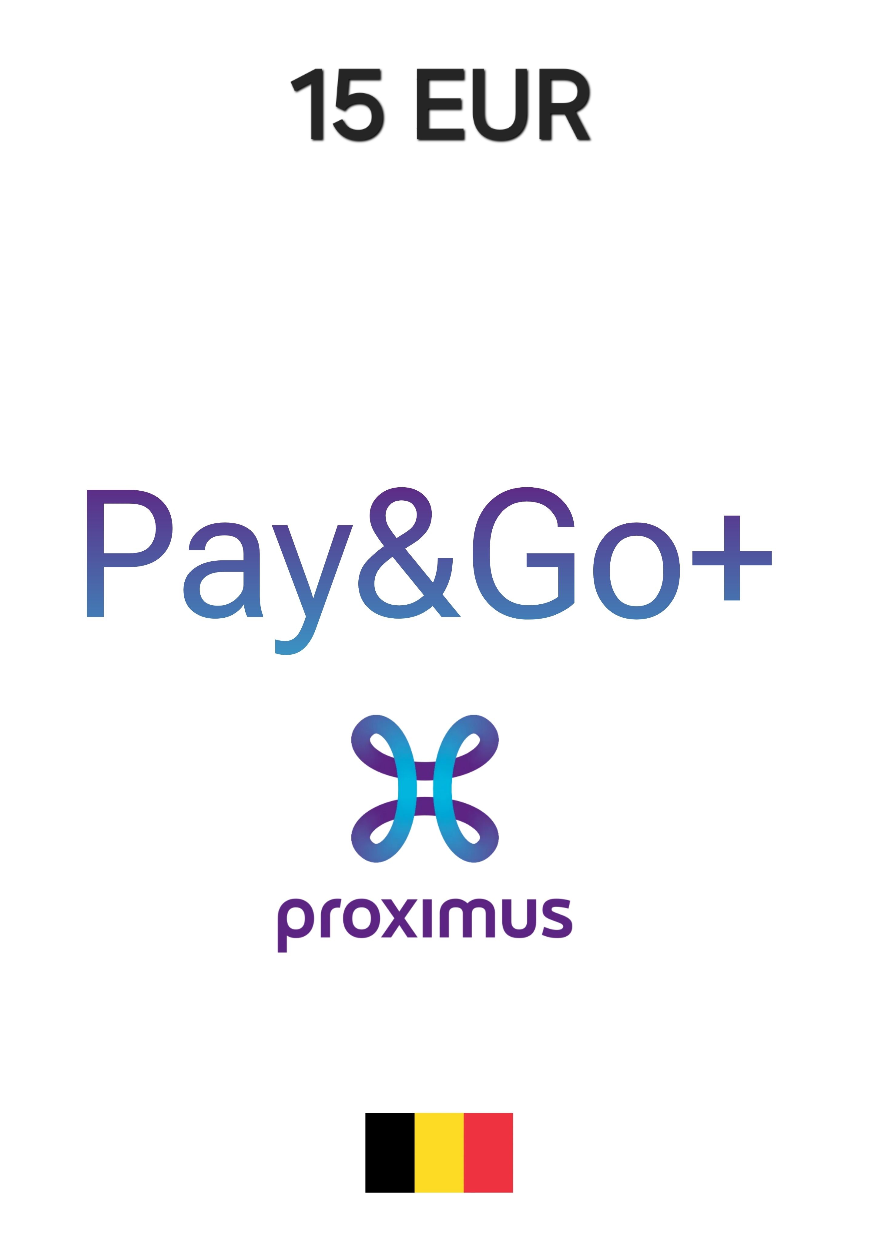 Proximus Pay and Go Belgium 15 EUR Gift Card cover image