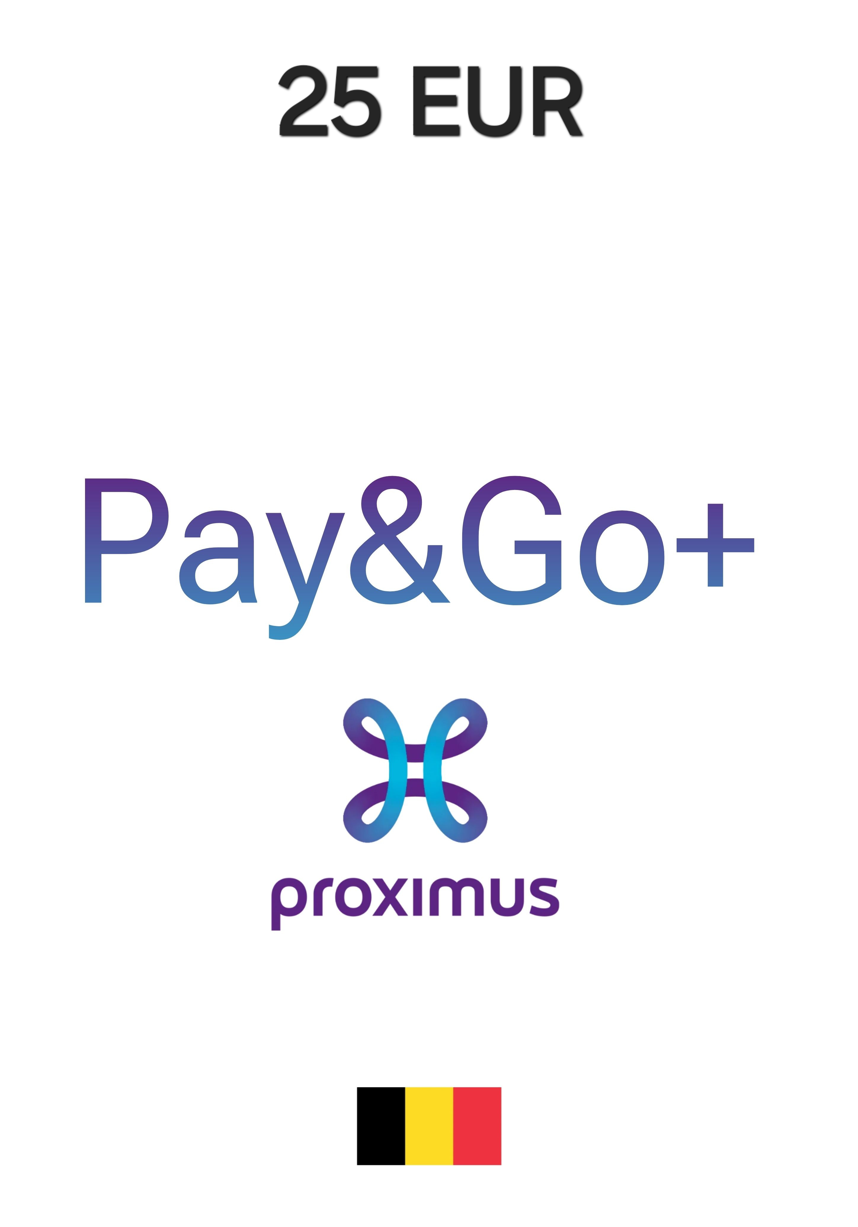 Proximus Pay and Go Belgium 25  EUR Gift Card cover image