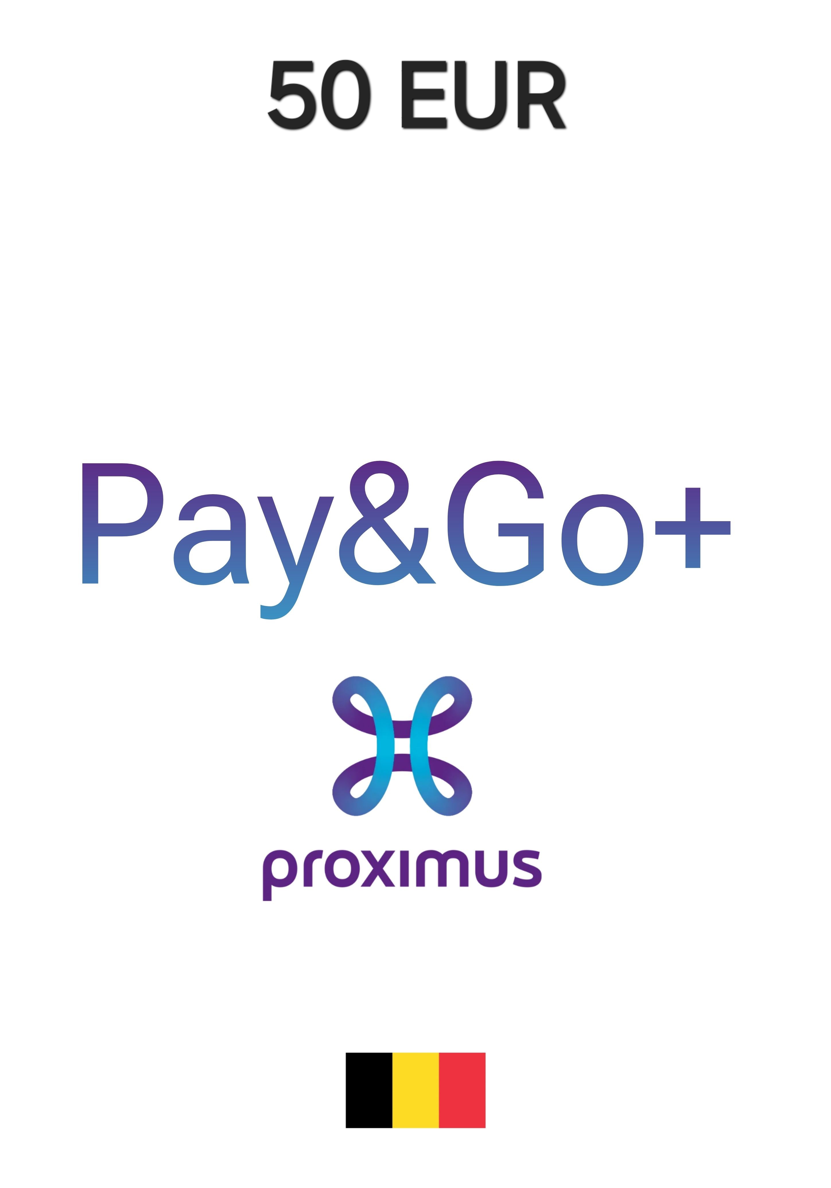 Proximus Pay and Go Belgium 50 EUR Gift Card cover image