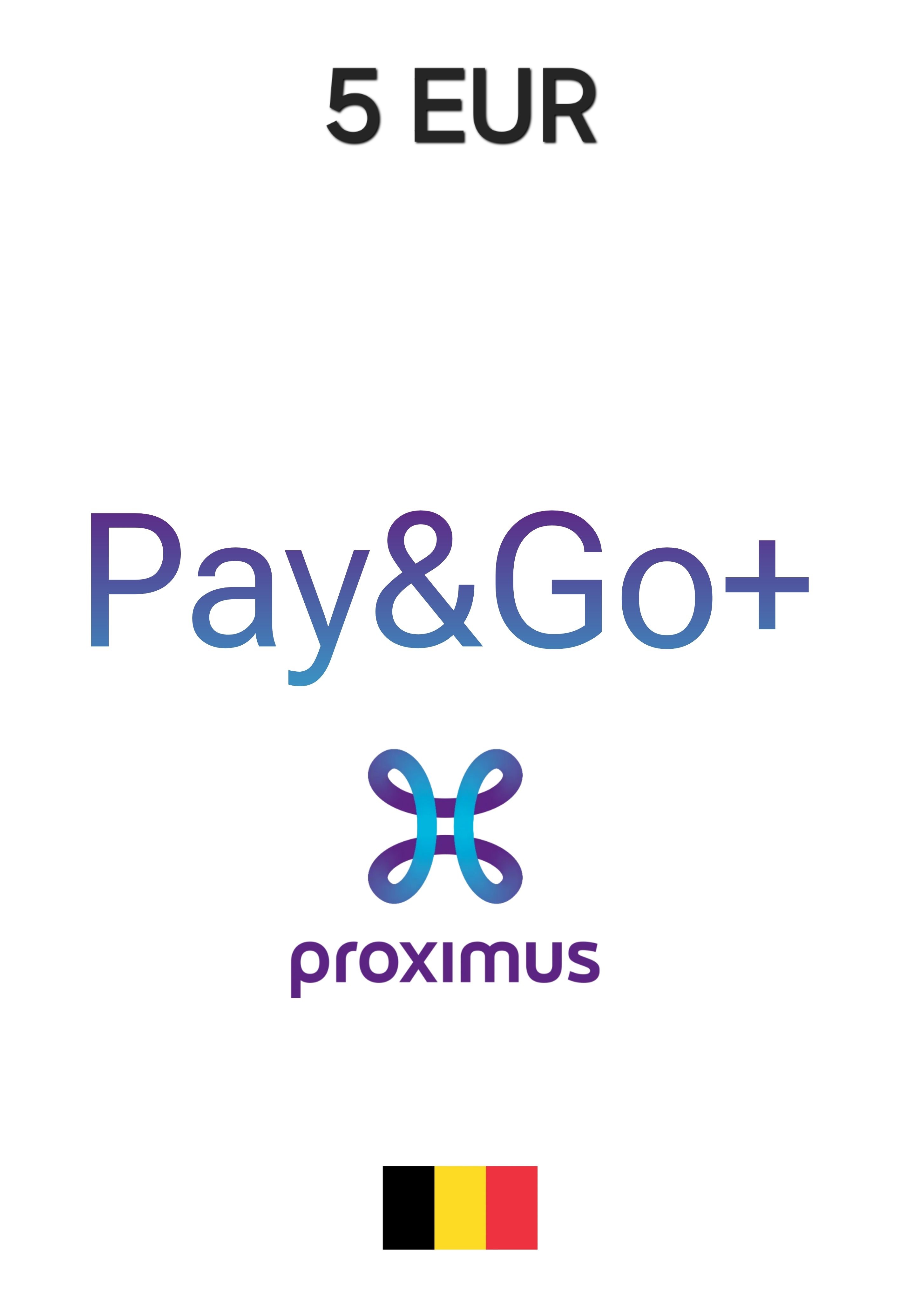 Proximus Pay and Go Extrapack Belgium 5 EUR Gift Card cover image