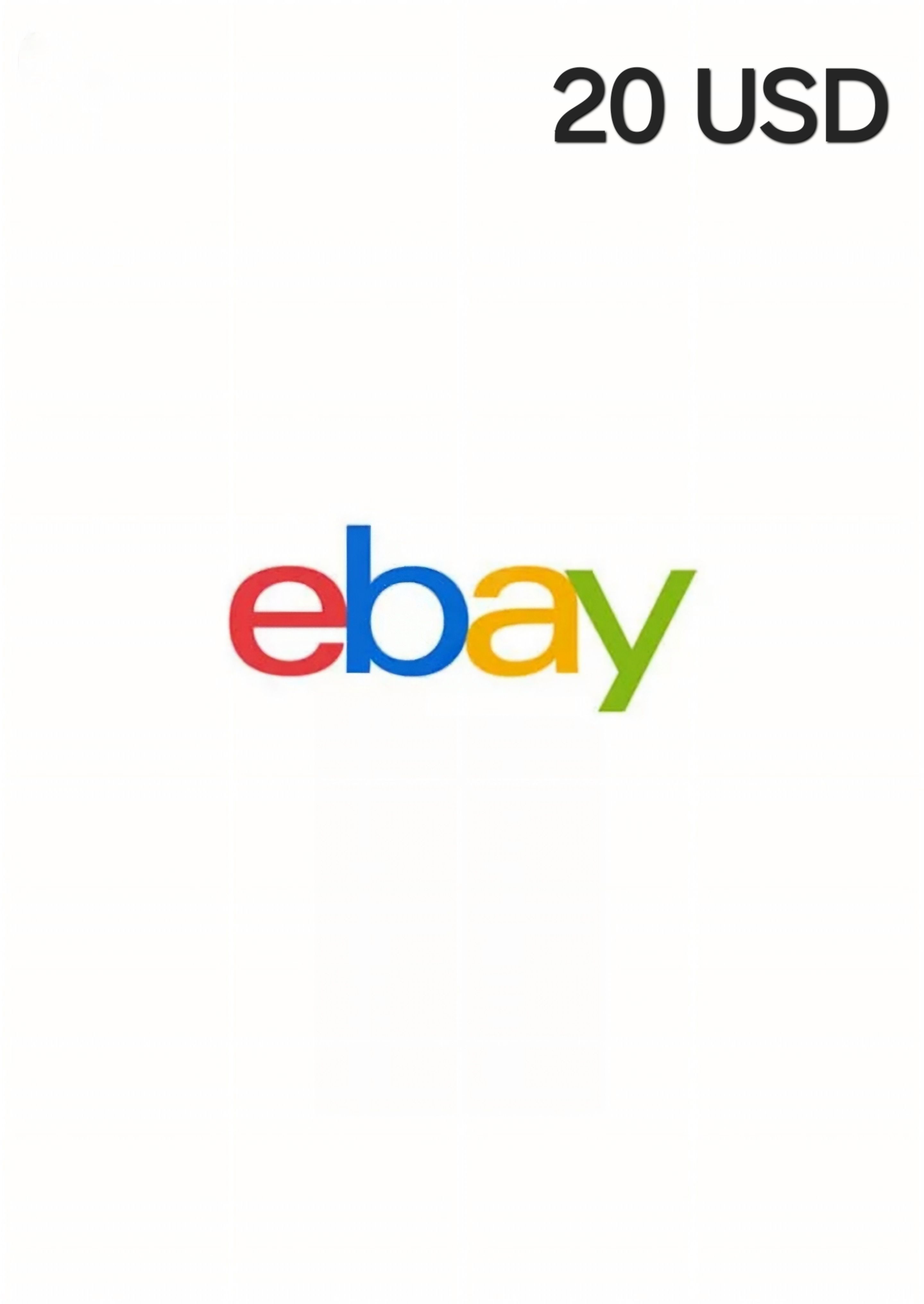 eBay USA 20 USD Gift Card cover image