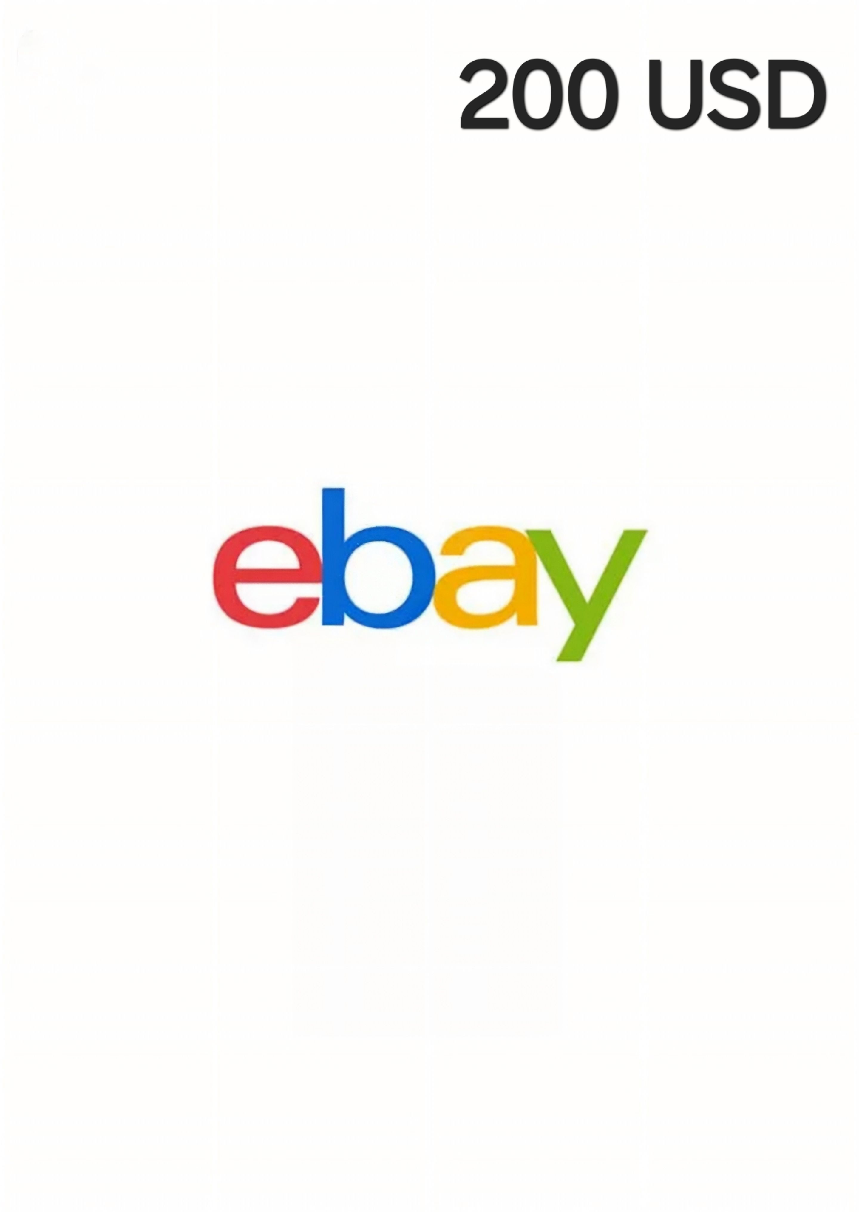 eBay USA 200 USD Gift Card cover image
