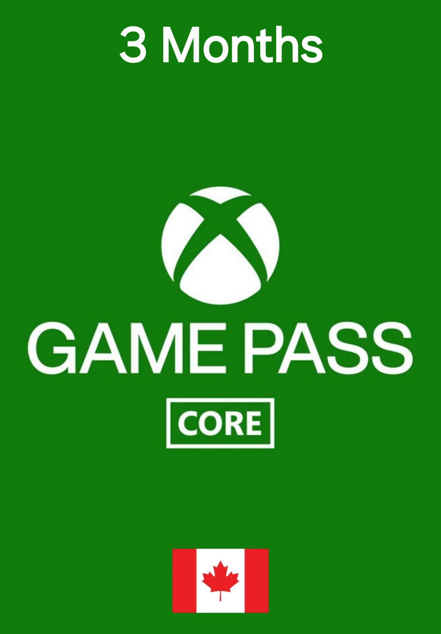 Canada Xbox Game Pass Core 3 Month Membership cover image