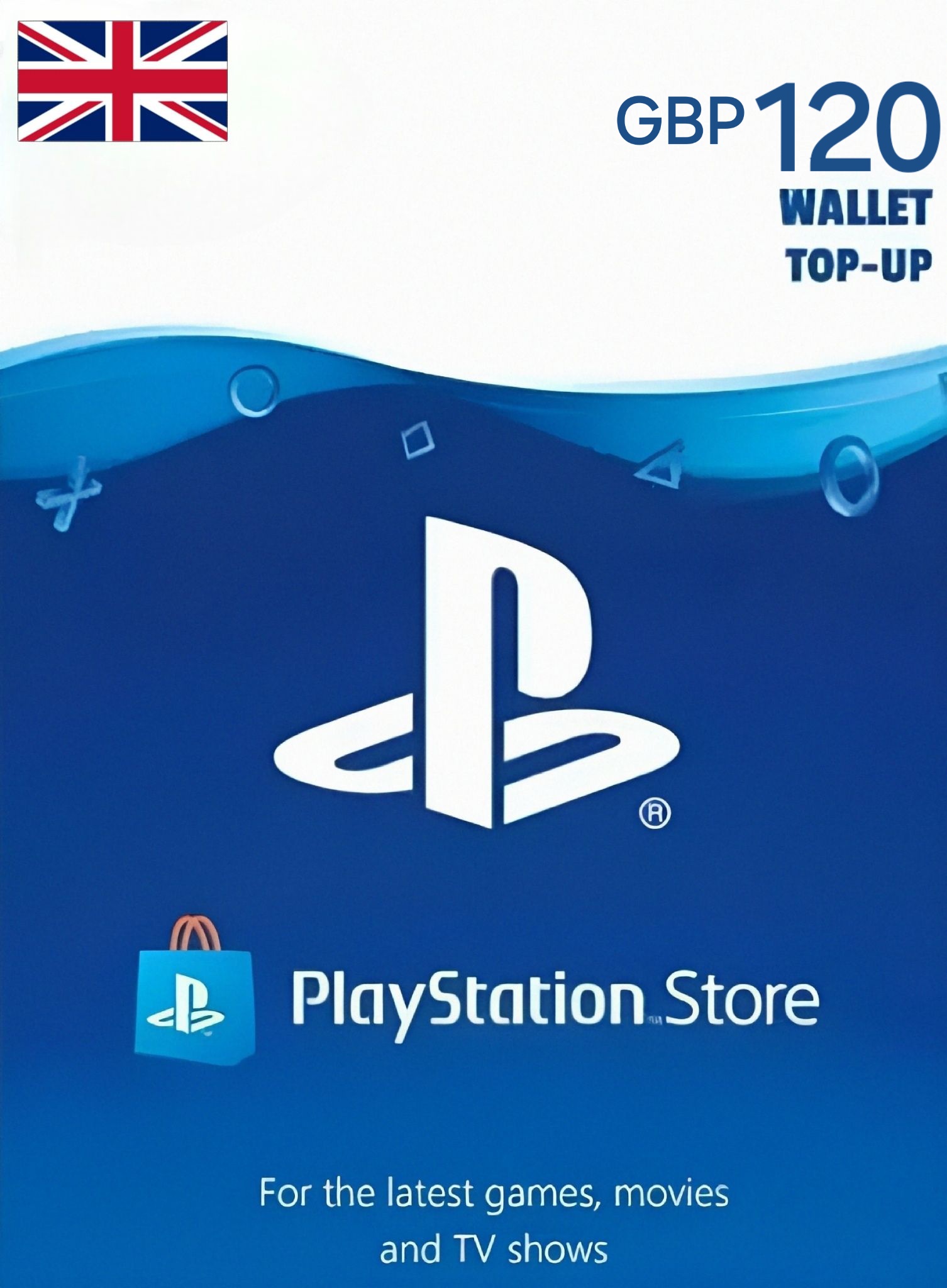 UK PSN 120 GBP Gift Card cover image