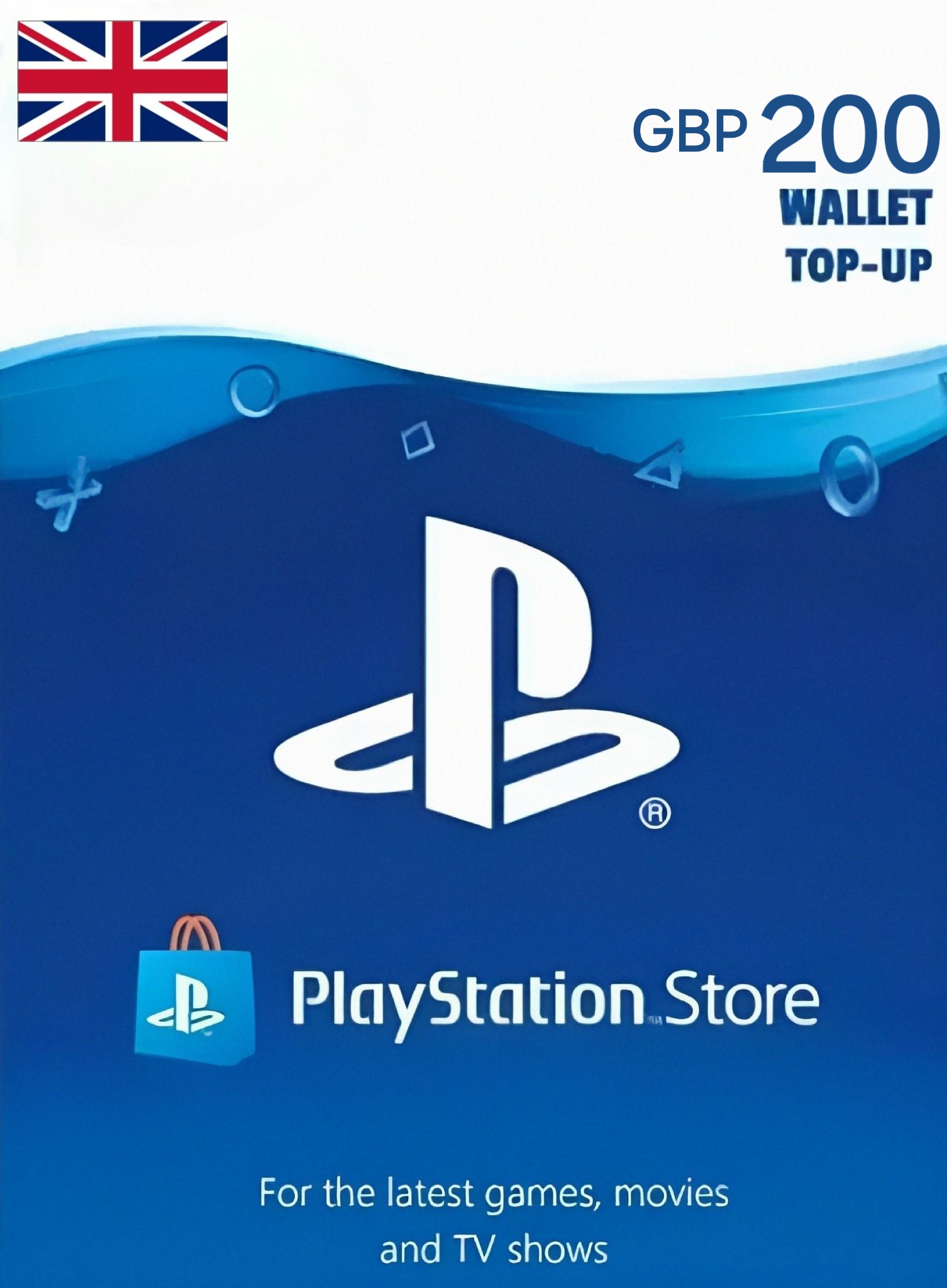 UK PSN 200 GBP Gift Card cover image