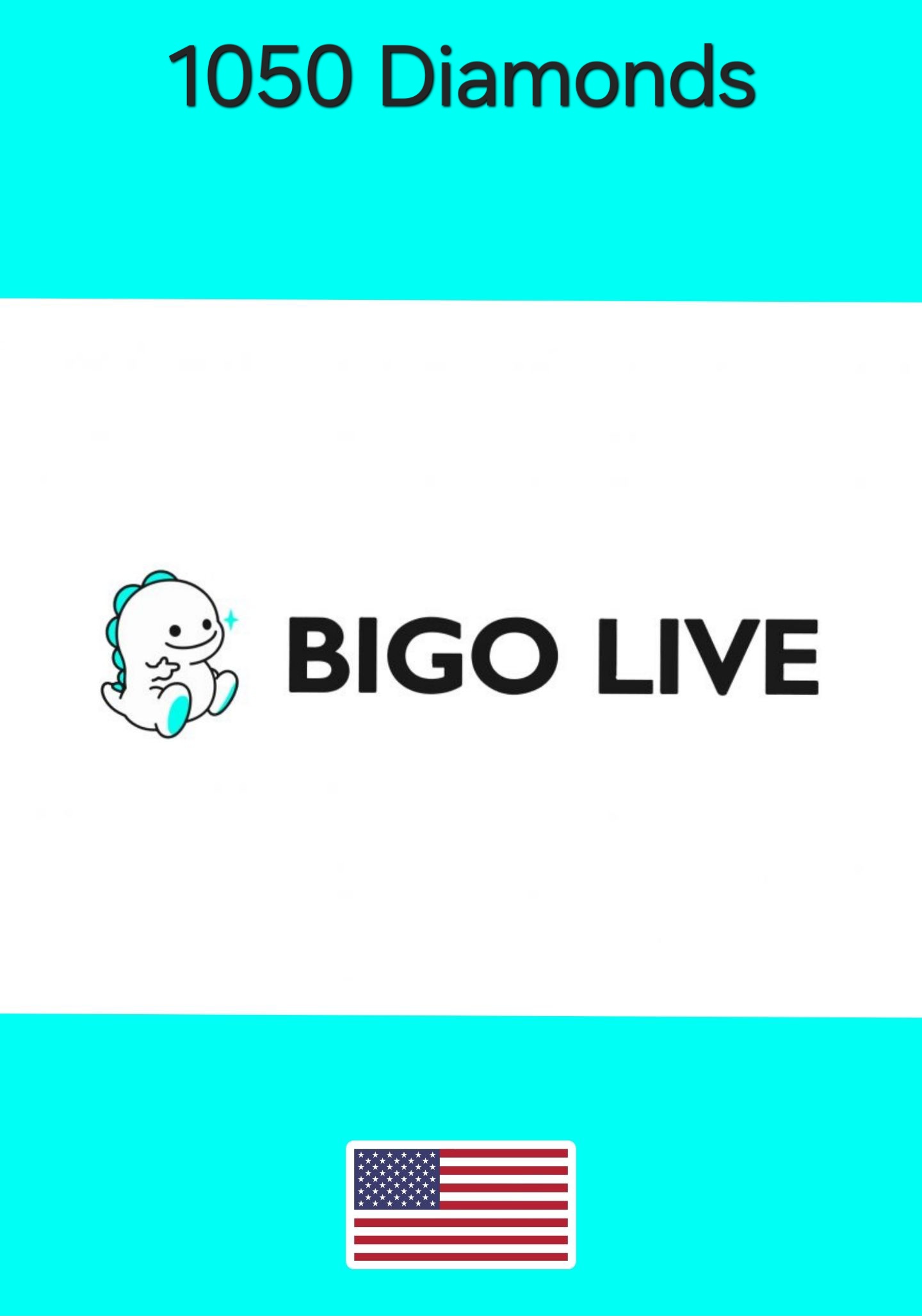 USA Bigo Live Diamonds 1050 Gift Card cover image