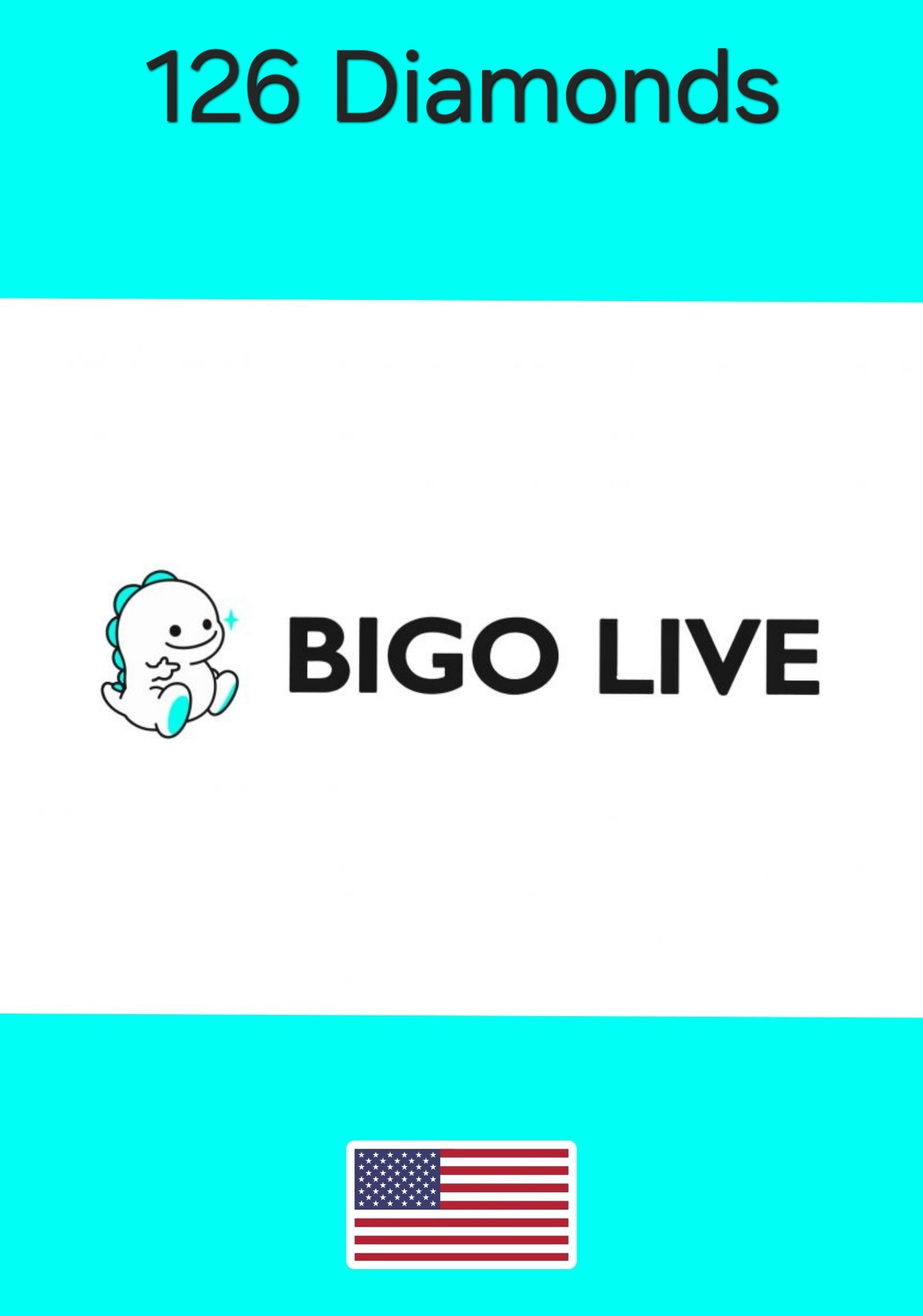 USA Bigo Live Diamonds 126 Gift Card cover image