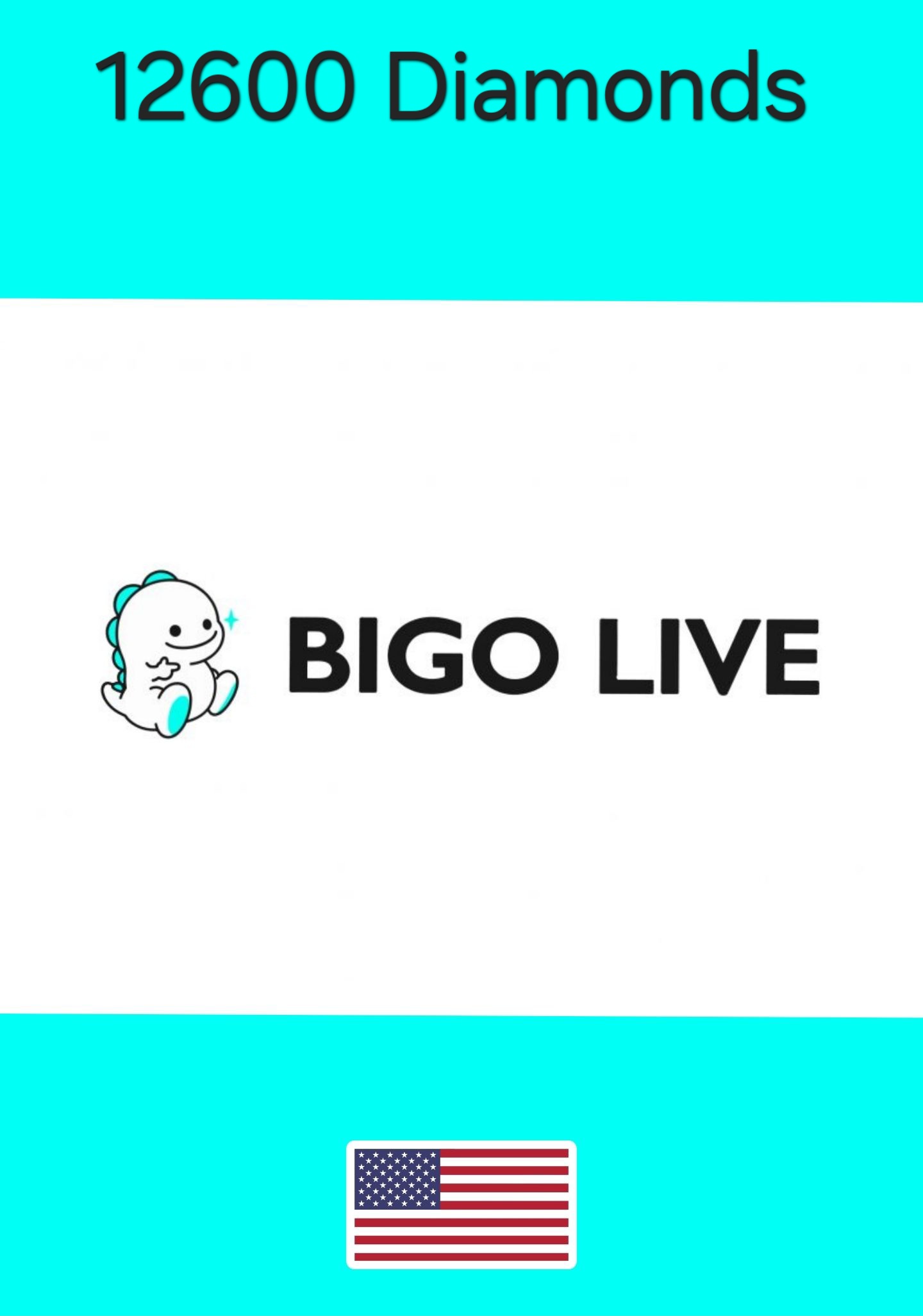 USA Bigo Live Diamonds 12600 Gift Card cover image