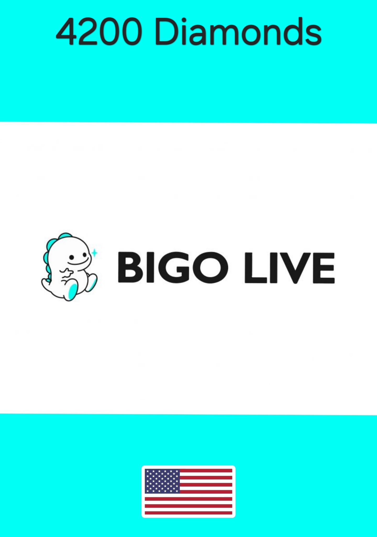 USA Bigo Live Diamonds 4200 Gift Card cover image