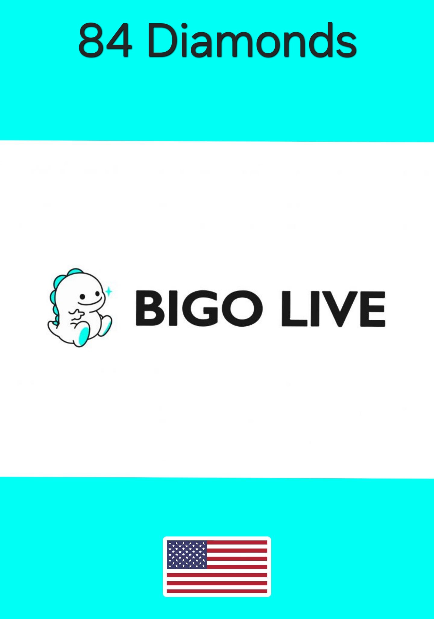 USA Bigo Live Diamonds 84 Gift Card cover image