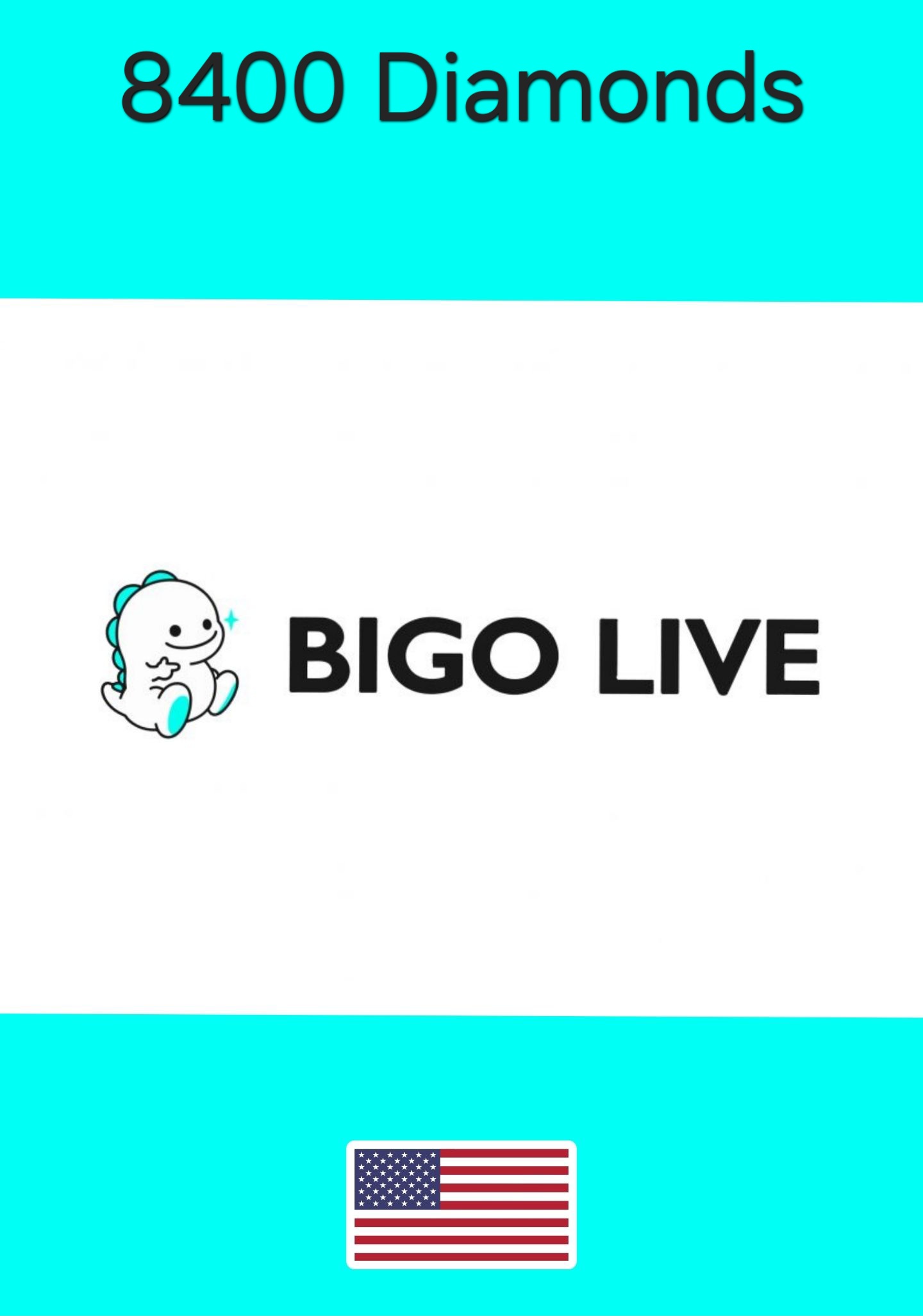 USA Bigo Live Diamonds 8400 Gift Card cover image