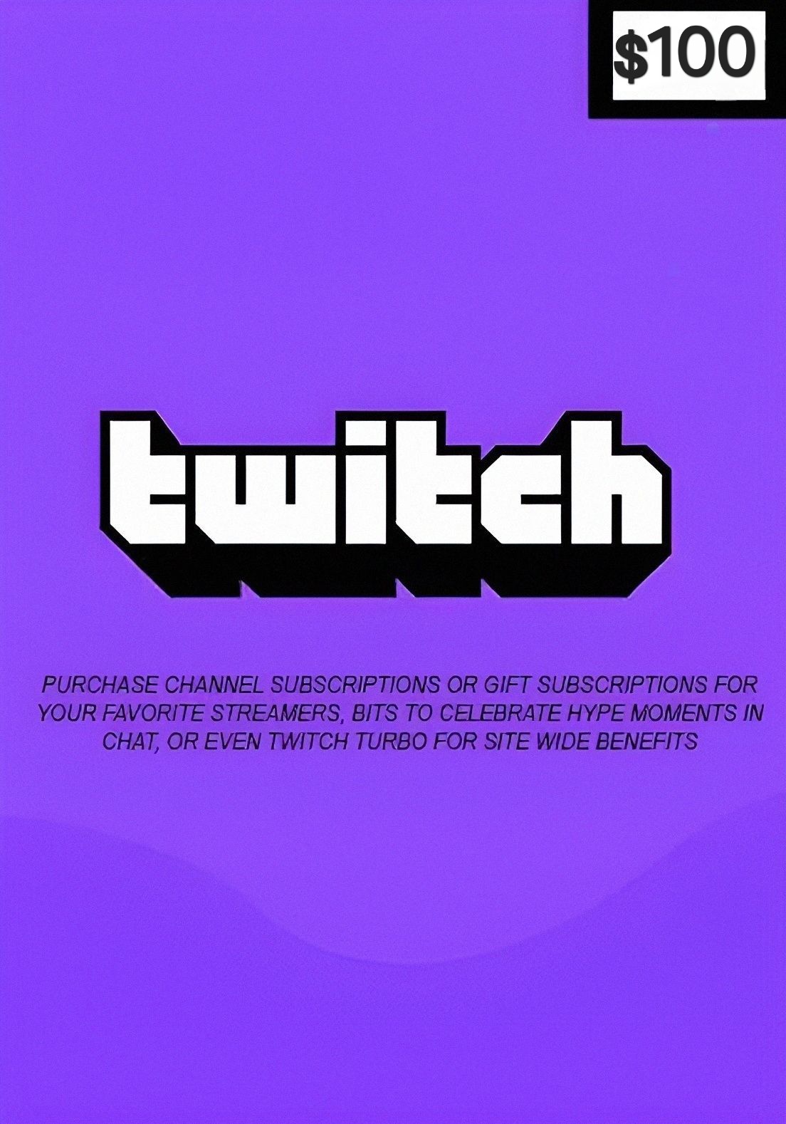 USA Twitch 100 USD Gift Card cover image