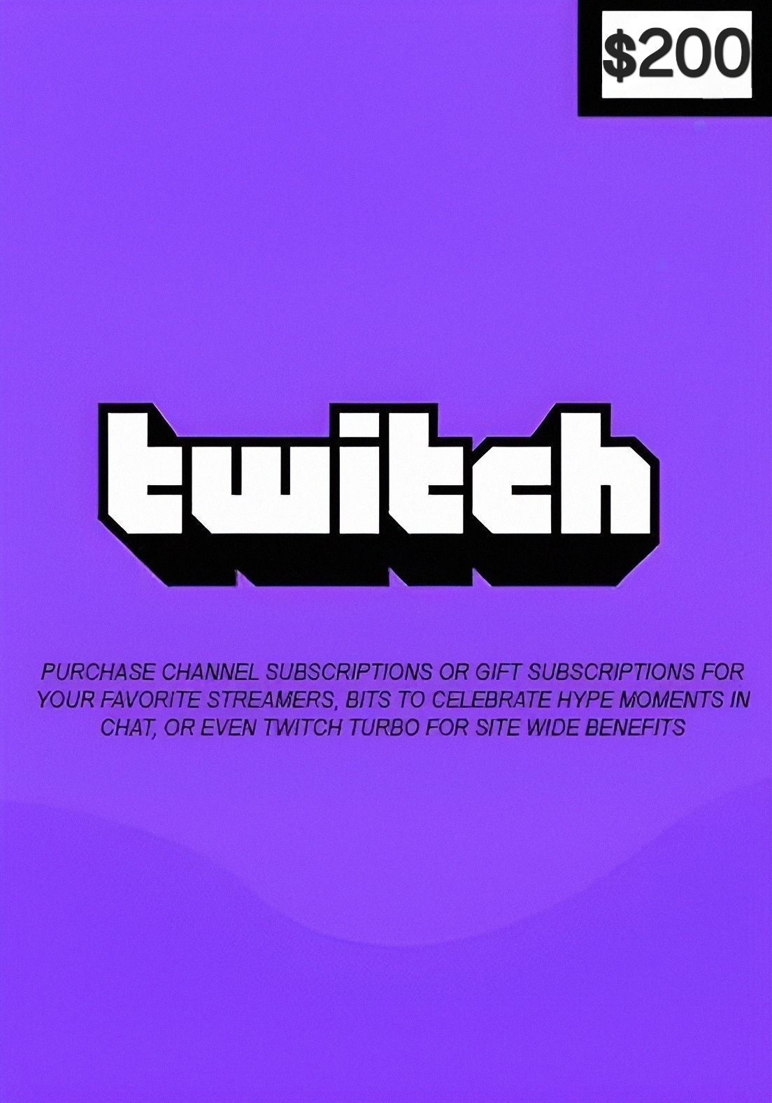 USA Twitch 200 USD Gift Card cover image