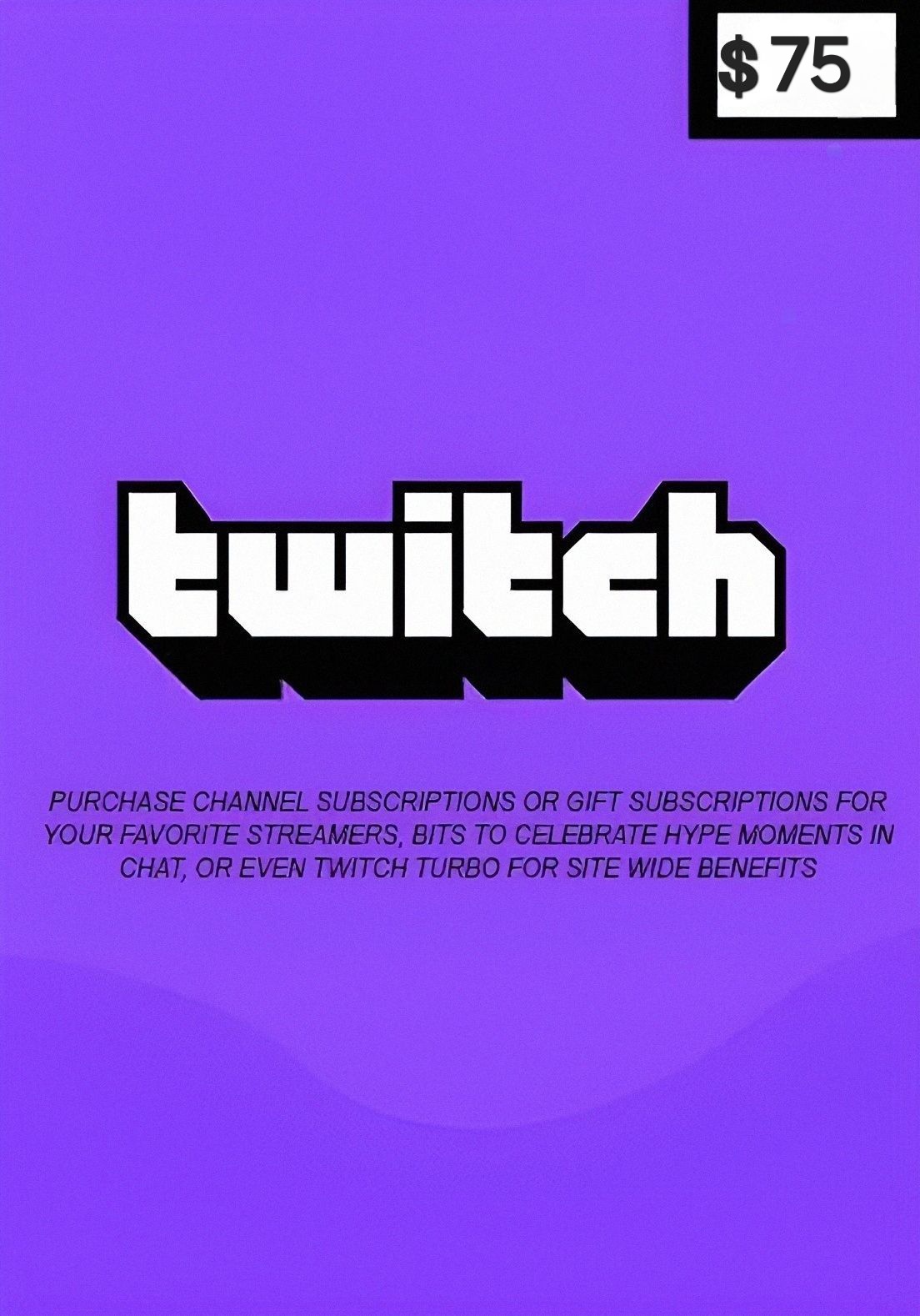 USA Twitch 75 USD Gift Card cover image