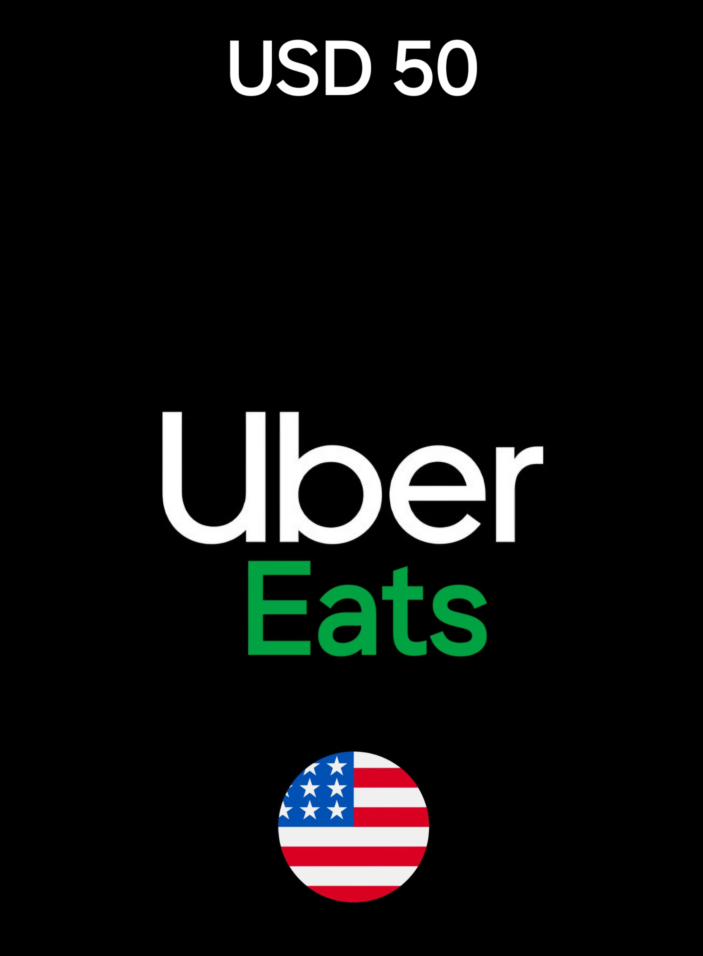Uber Eats USA 50 USD Gift Card cover image