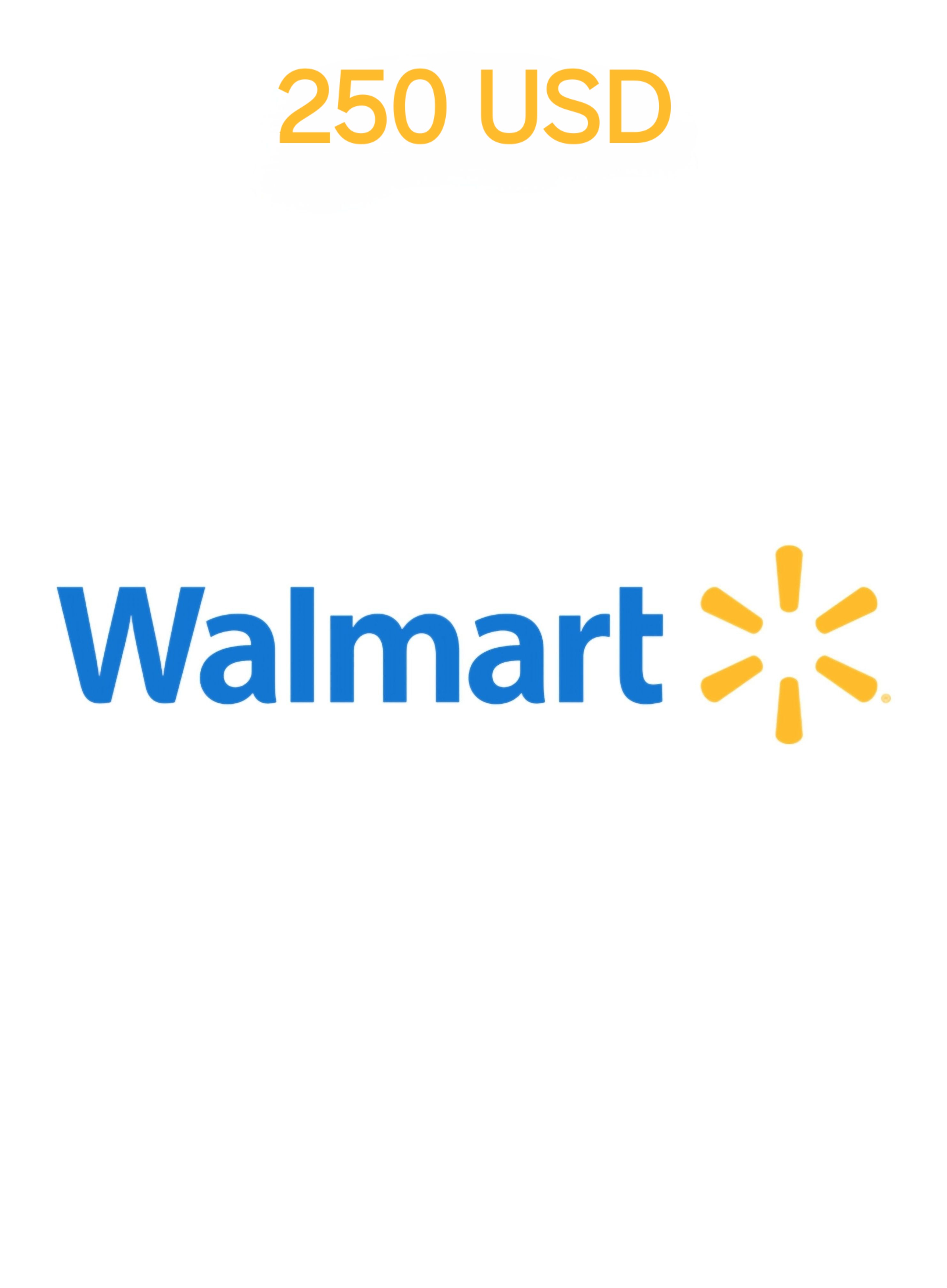 Walmart USA 250 USD Gift Card cover image
