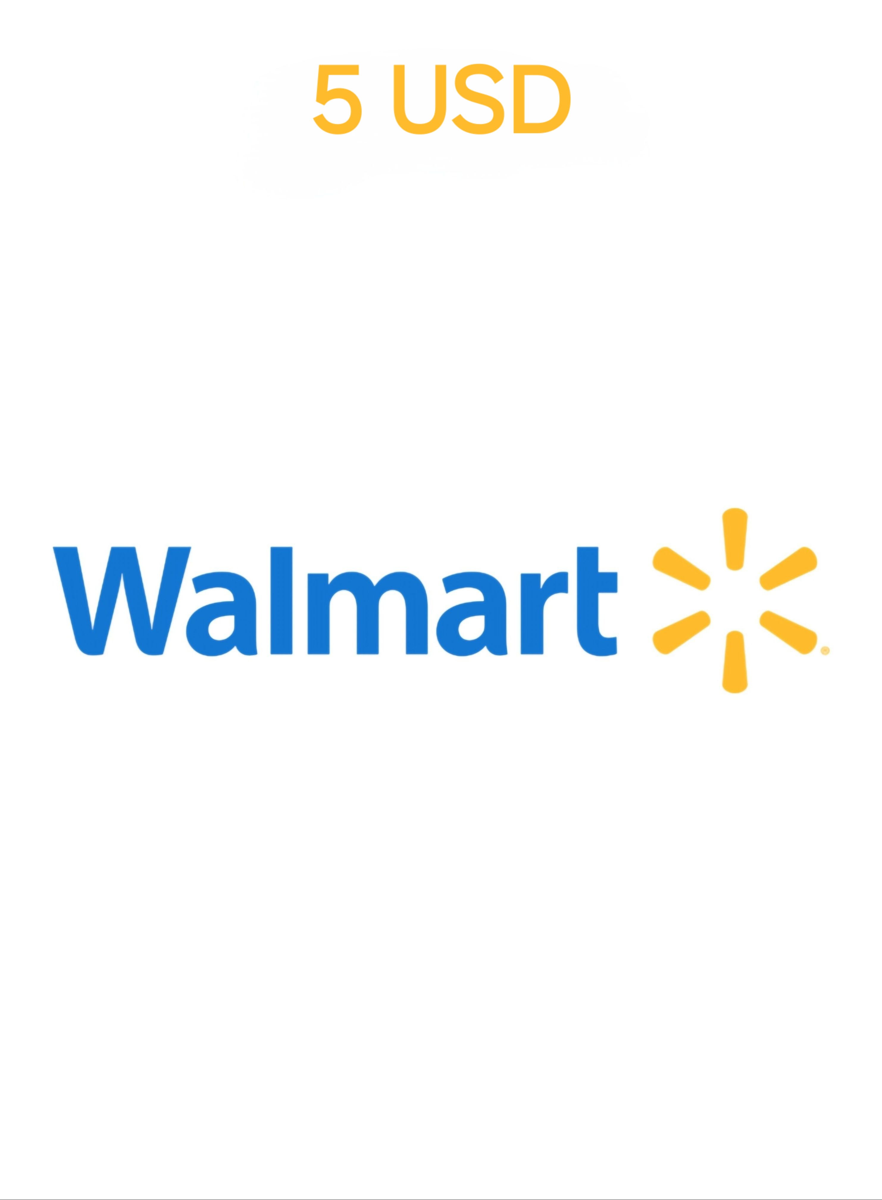 Walmart USA 5 USD Gift Card cover image
