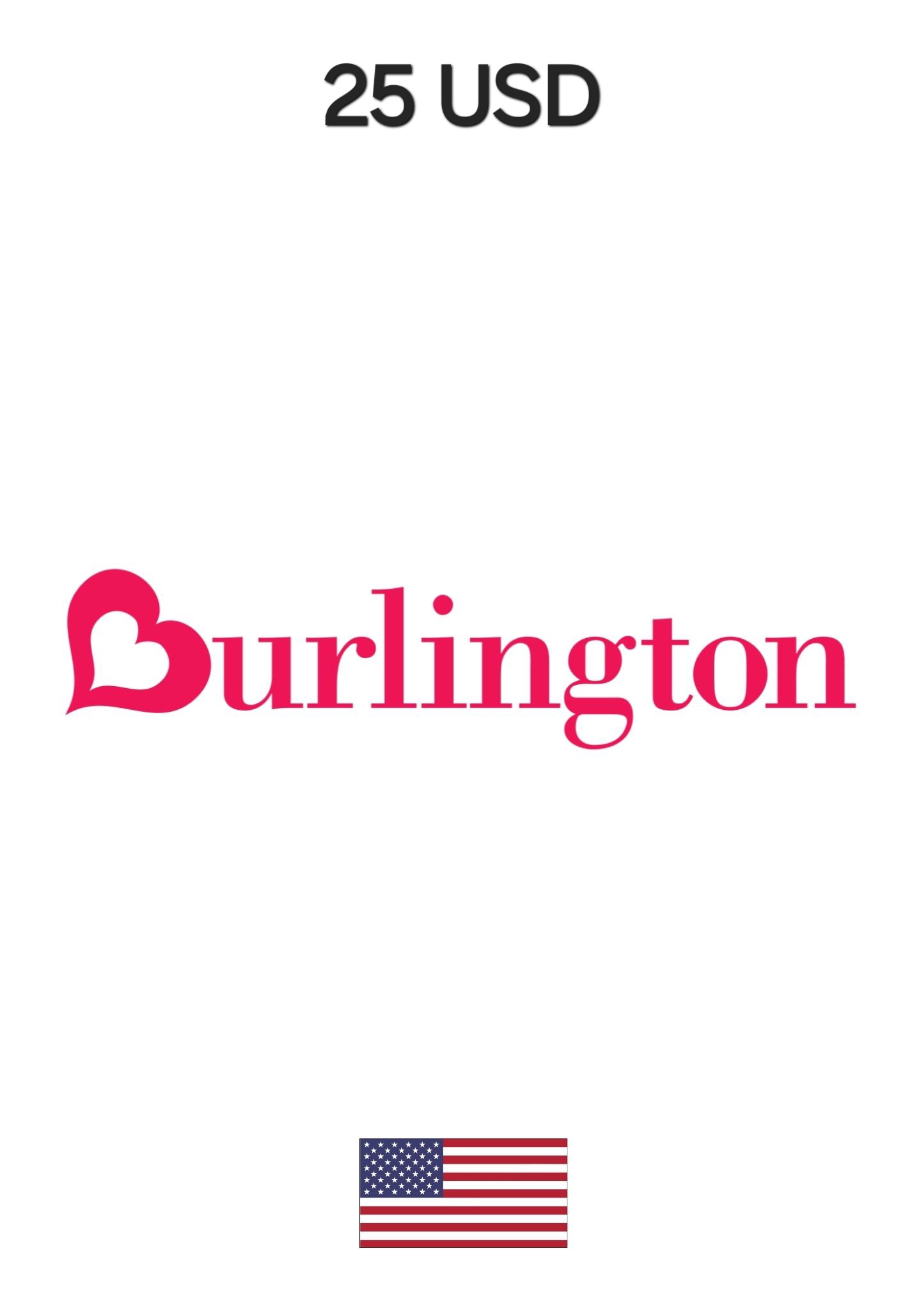 USA Burlington 25 USD Gift Card  cover image