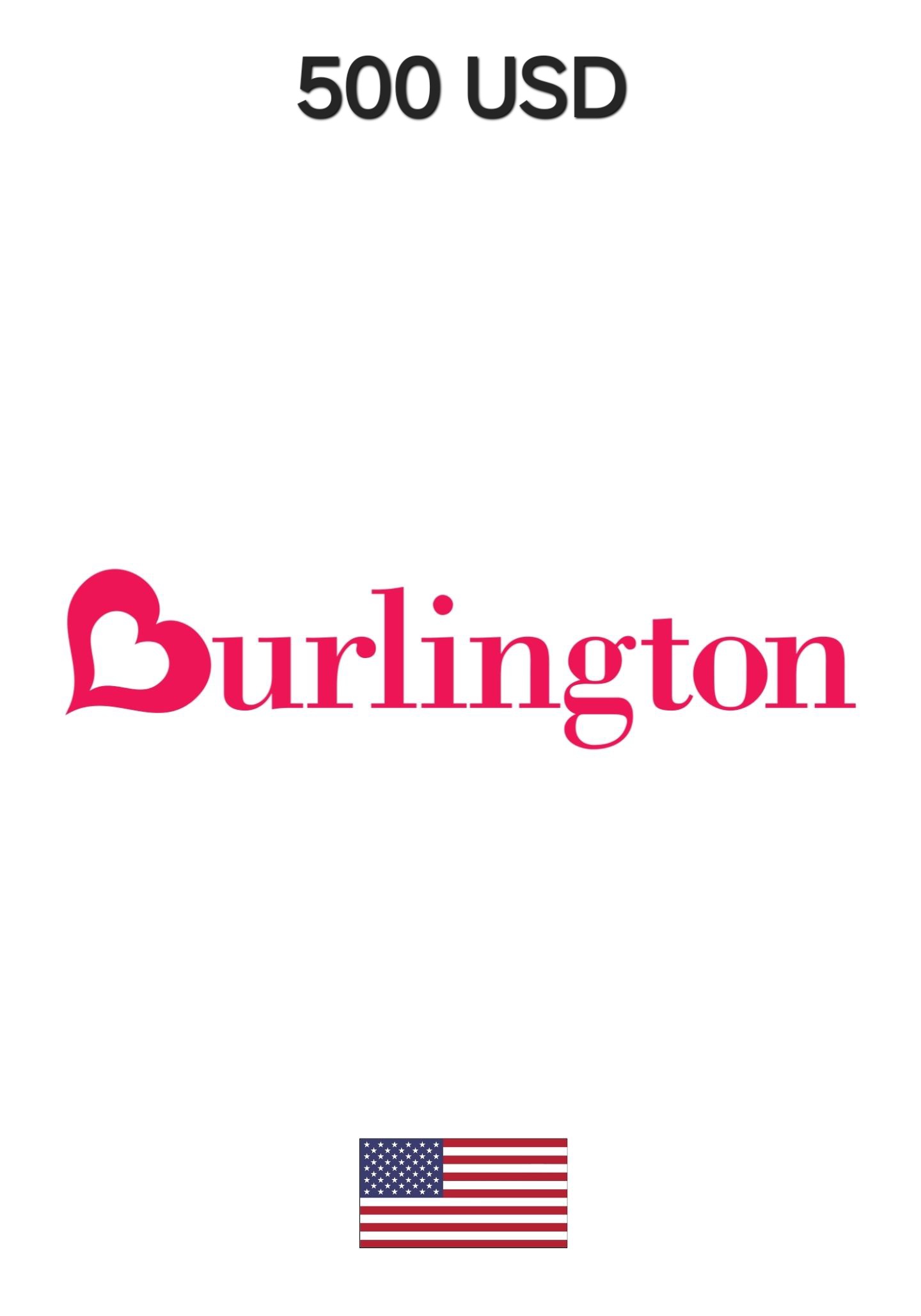 USA Burlington 500 USD Gift Card  cover image