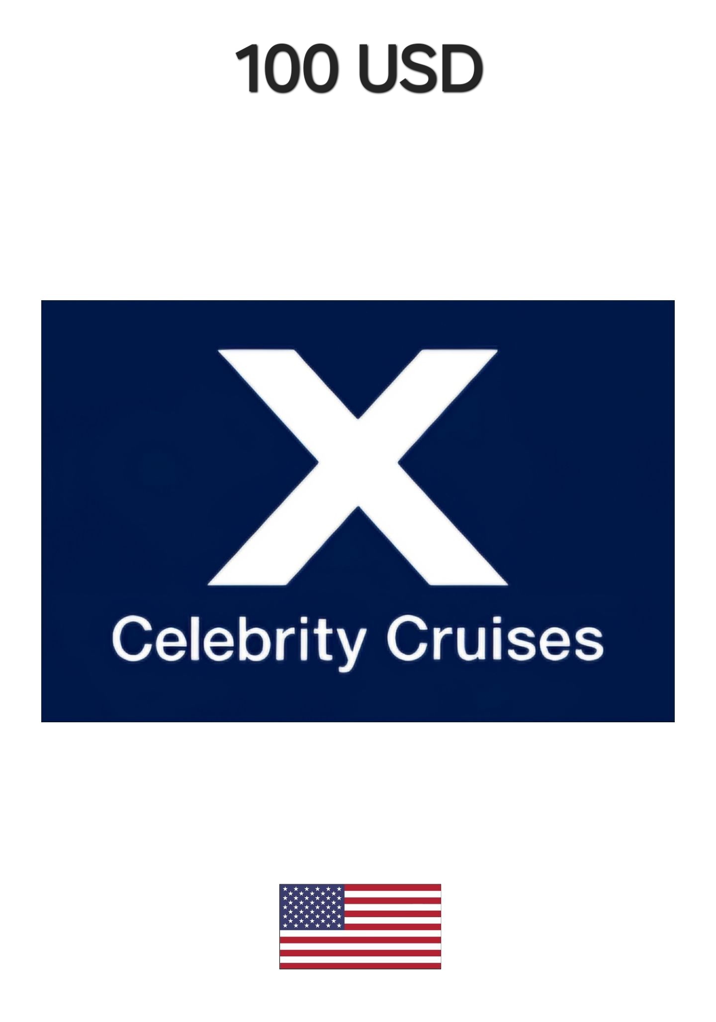 USA Celebrity Cruises 100 USD Gift Card cover image