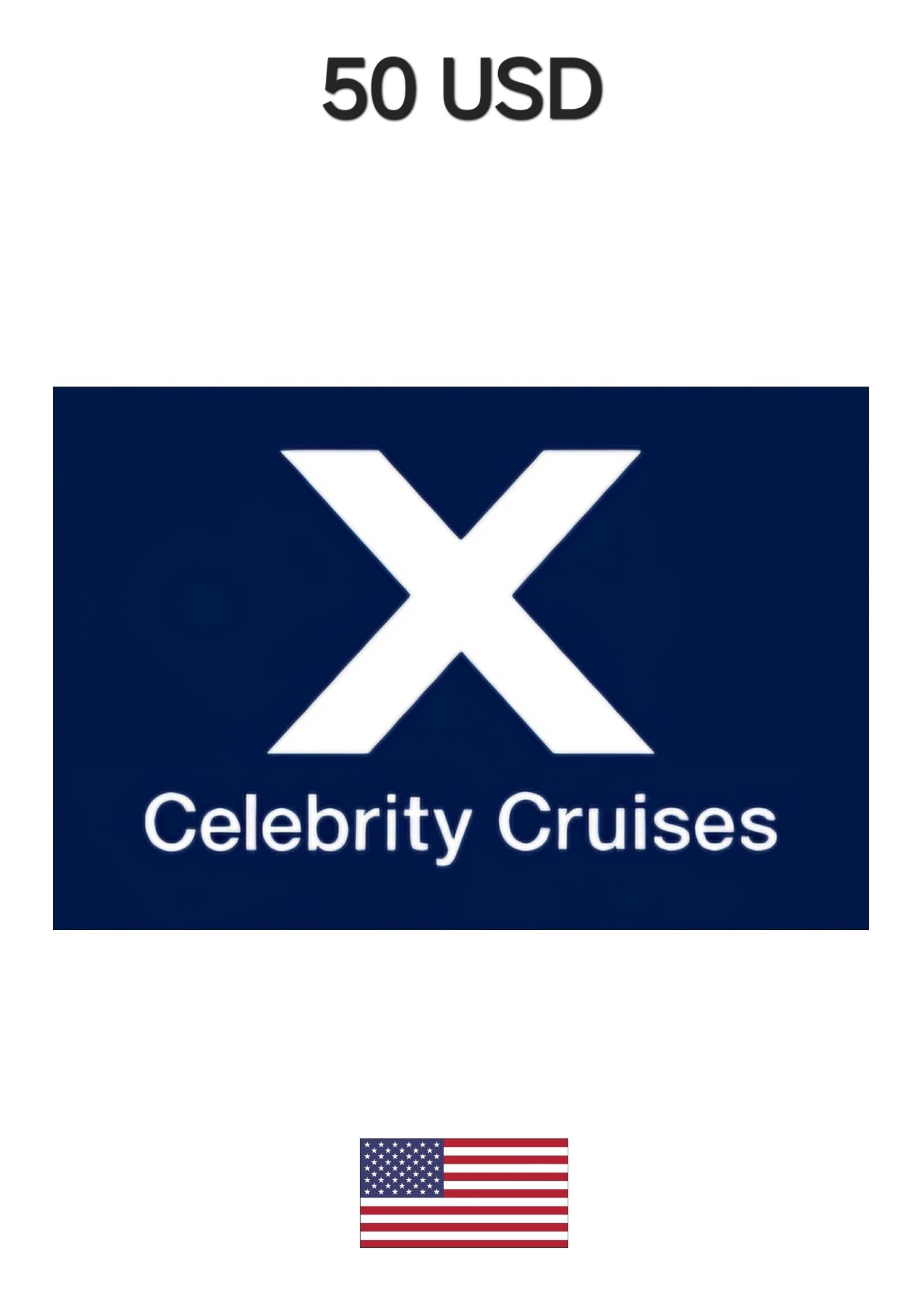 USA Celebrity Cruises 50 USD Gift Card cover image
