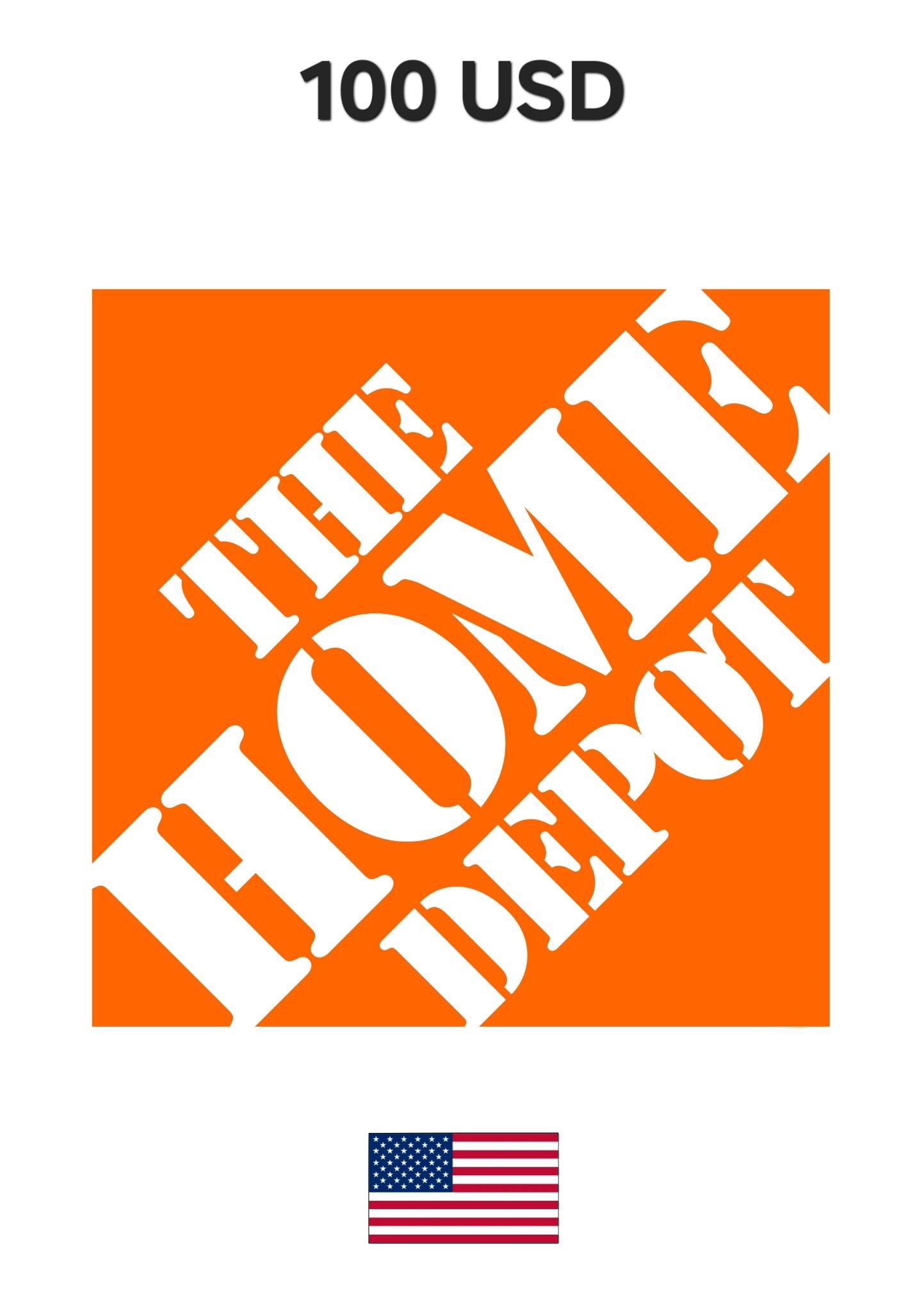 USA Home Depot 100 USD Gift Card cover image