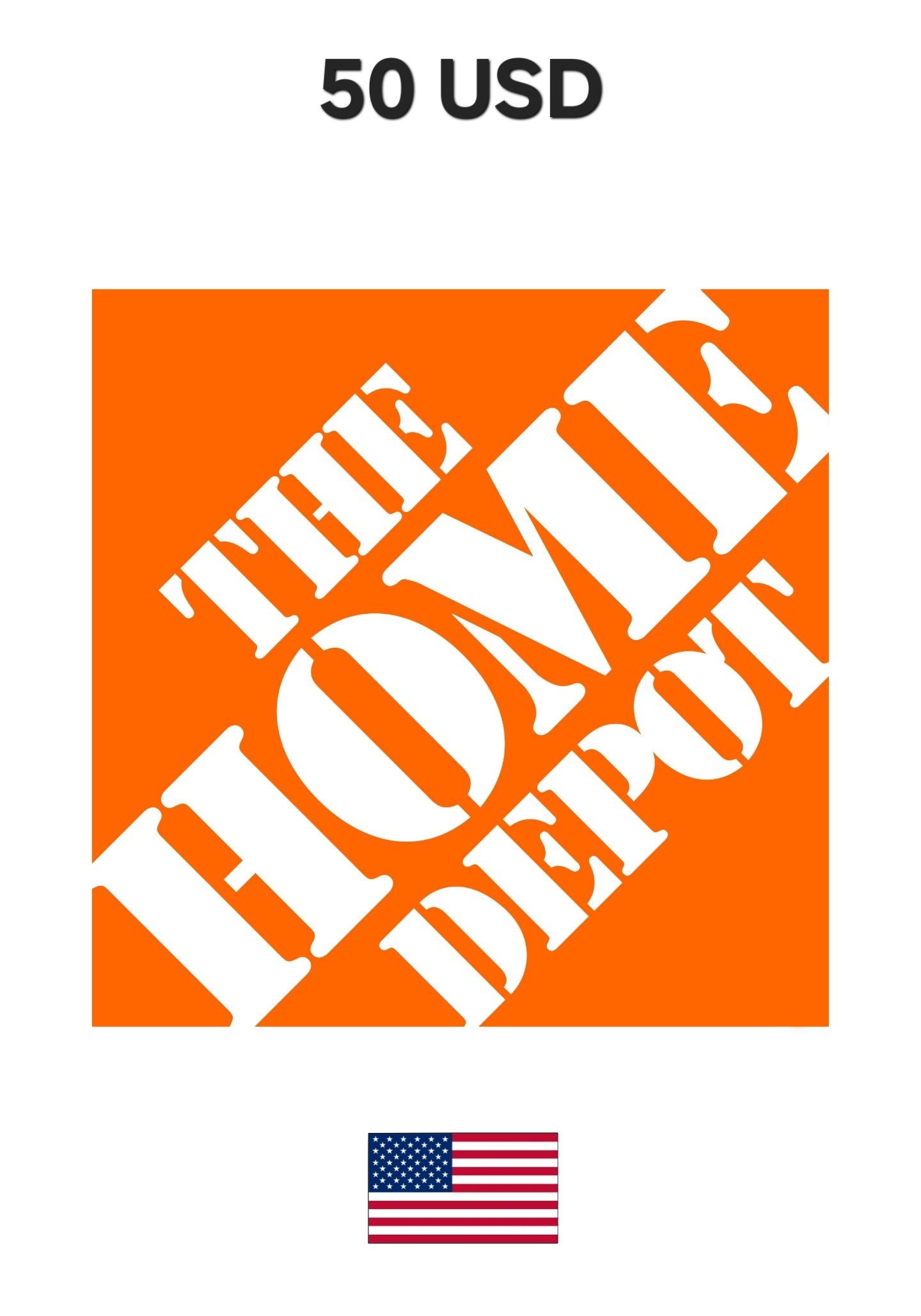 USA Home Depot 50 USD Gift Card cover image