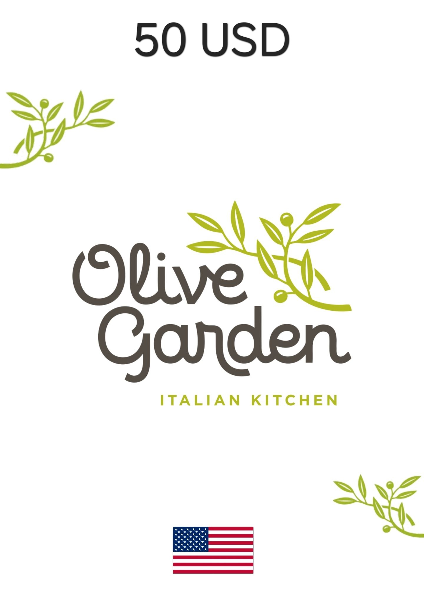 USA Olive Garden 50 USD Gift Card cover image
