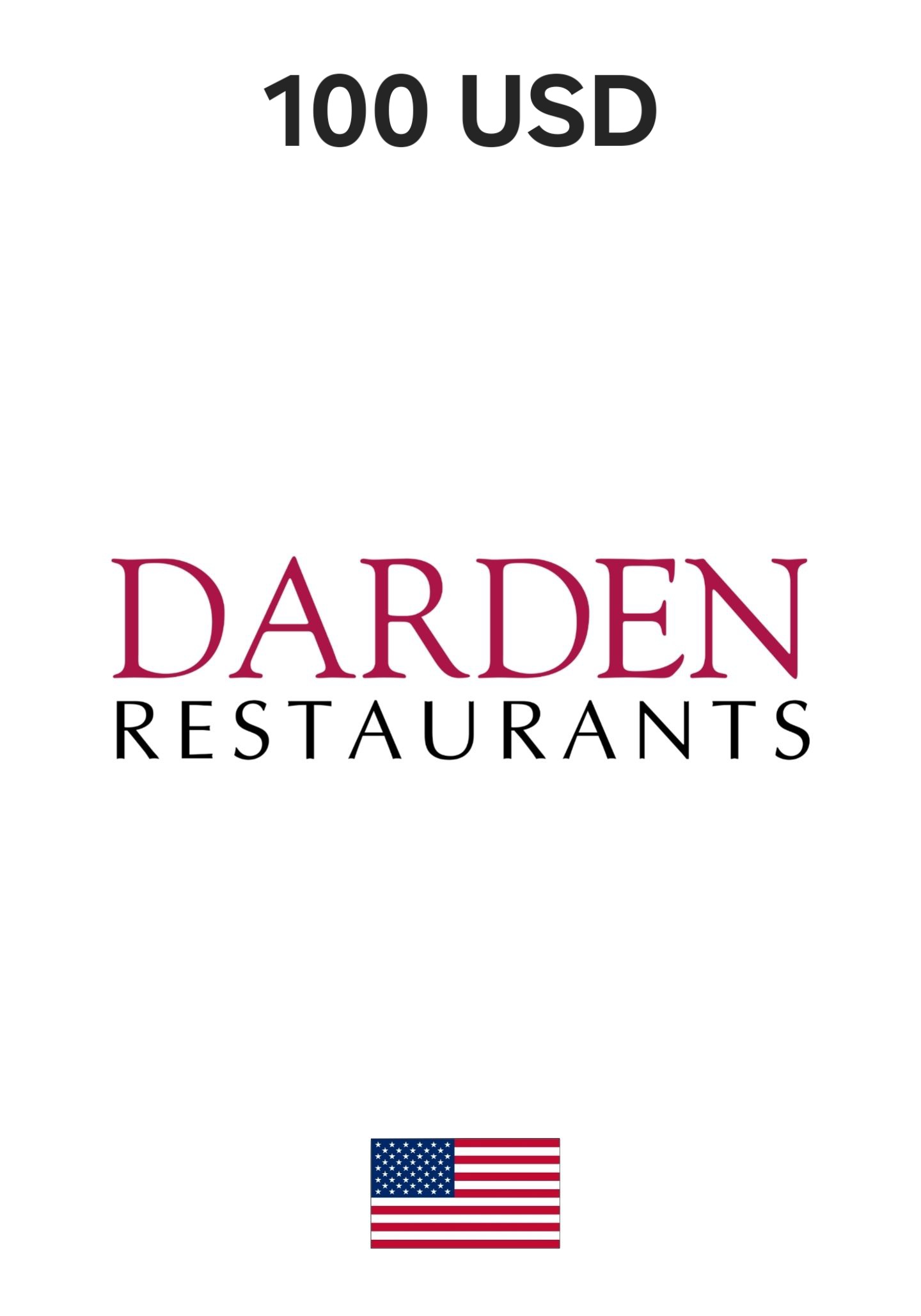 USA Darden 100 USD Gift Card cover image
