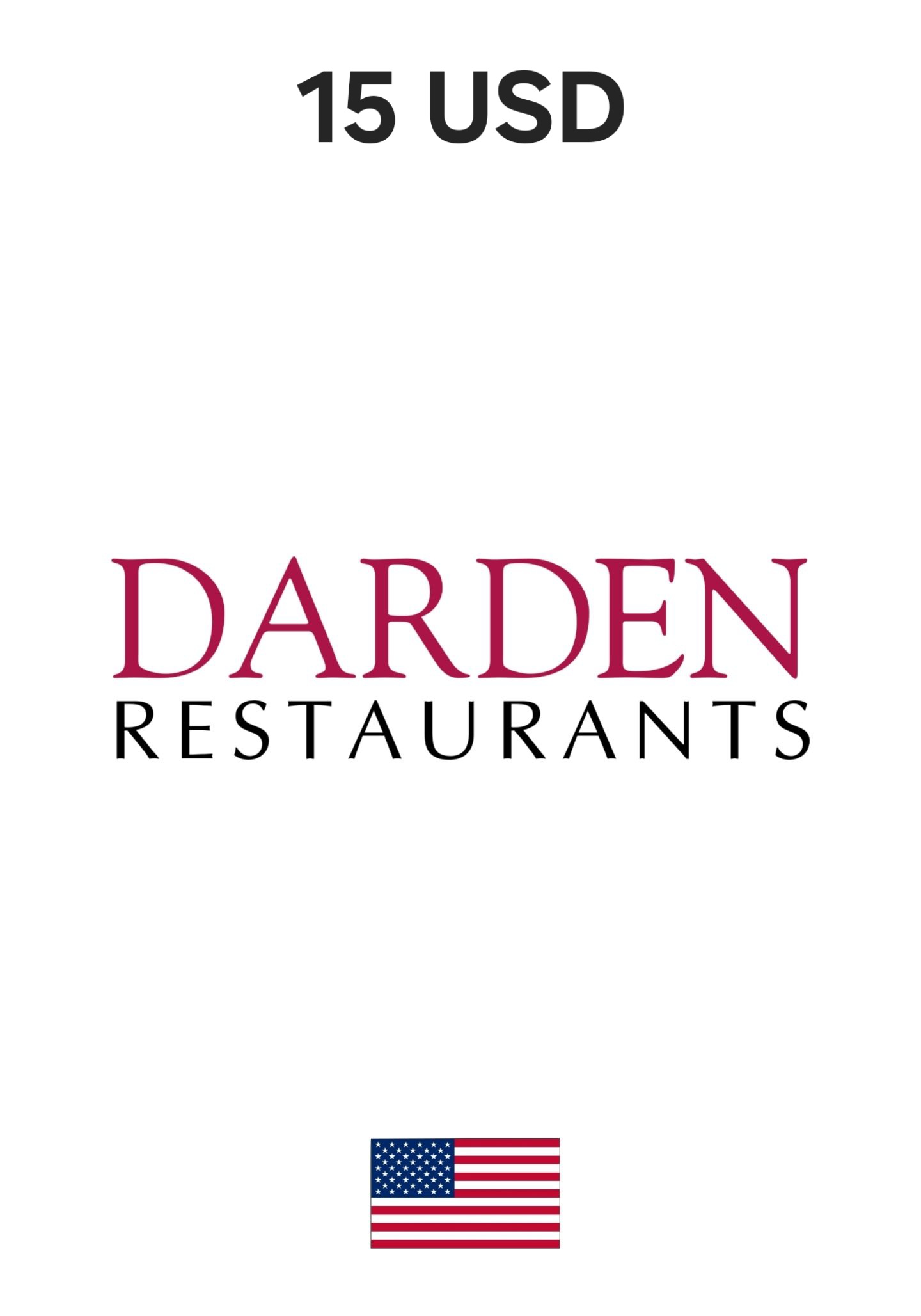 USA Darden 15 USD Gift Card cover image