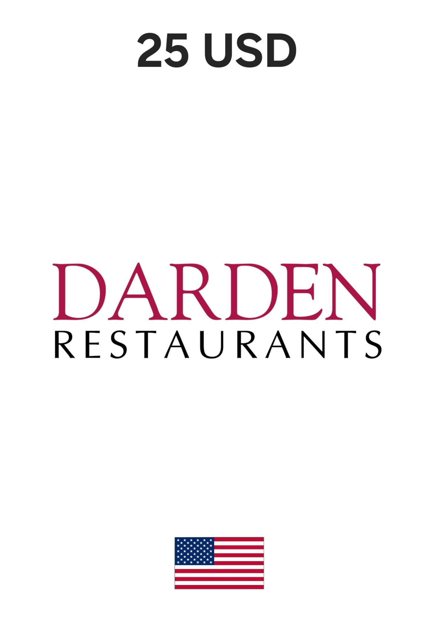 USA Darden 25 USD Gift Card cover image