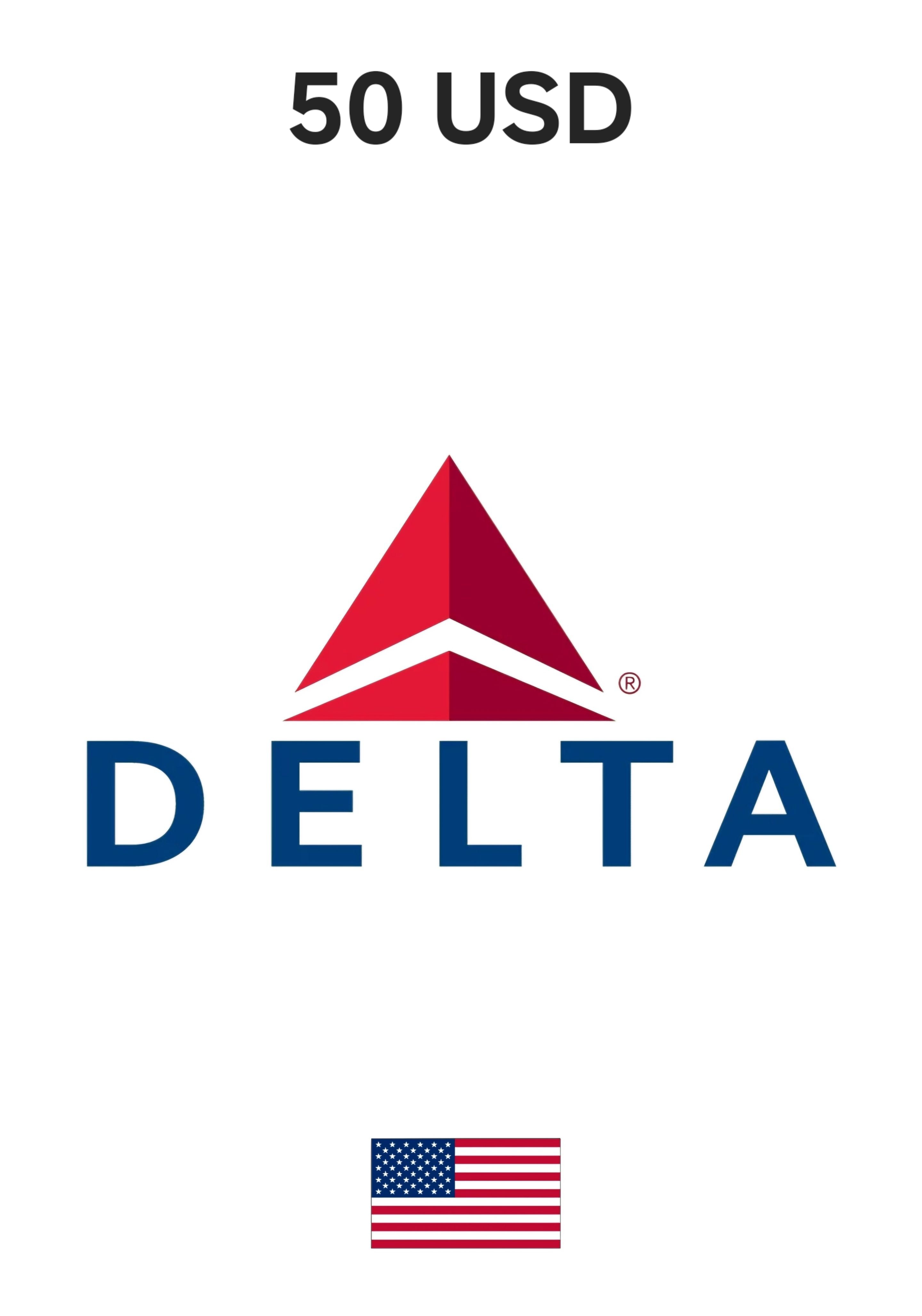 USA Delta Air Lines 50 USD Gift Card cover image