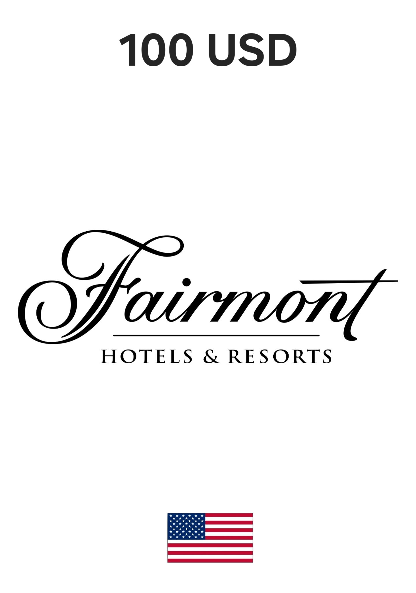 USA Fairmont Hotels & Resorts 100 USD Gift Card cover image