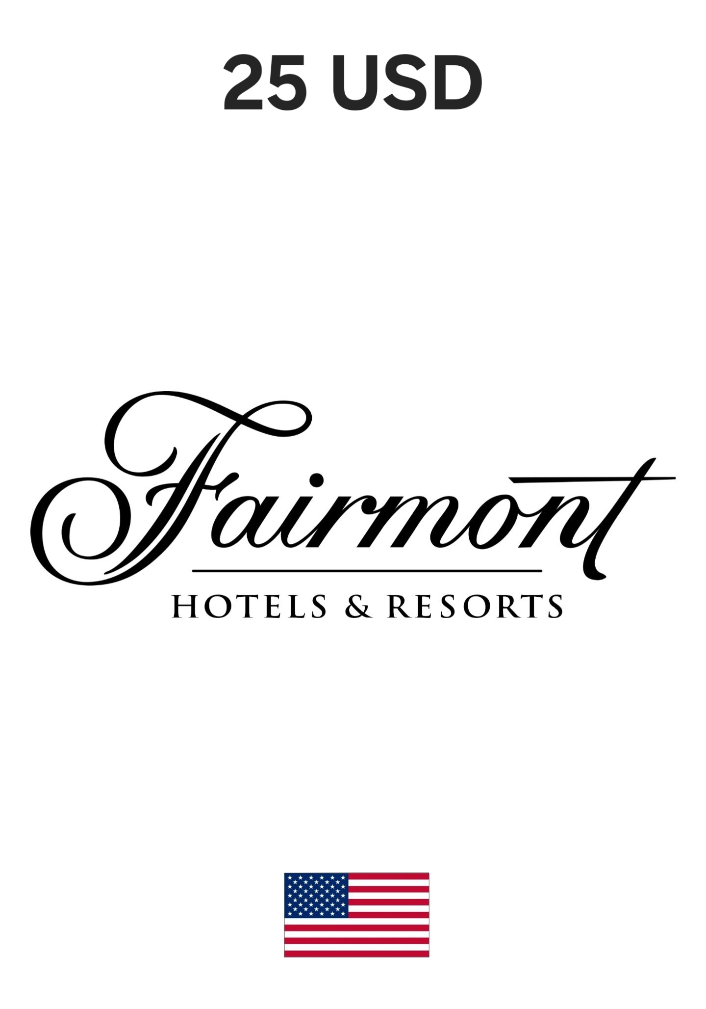 USA Fairmont Hotels & Resorts 25 USD Gift Card cover image