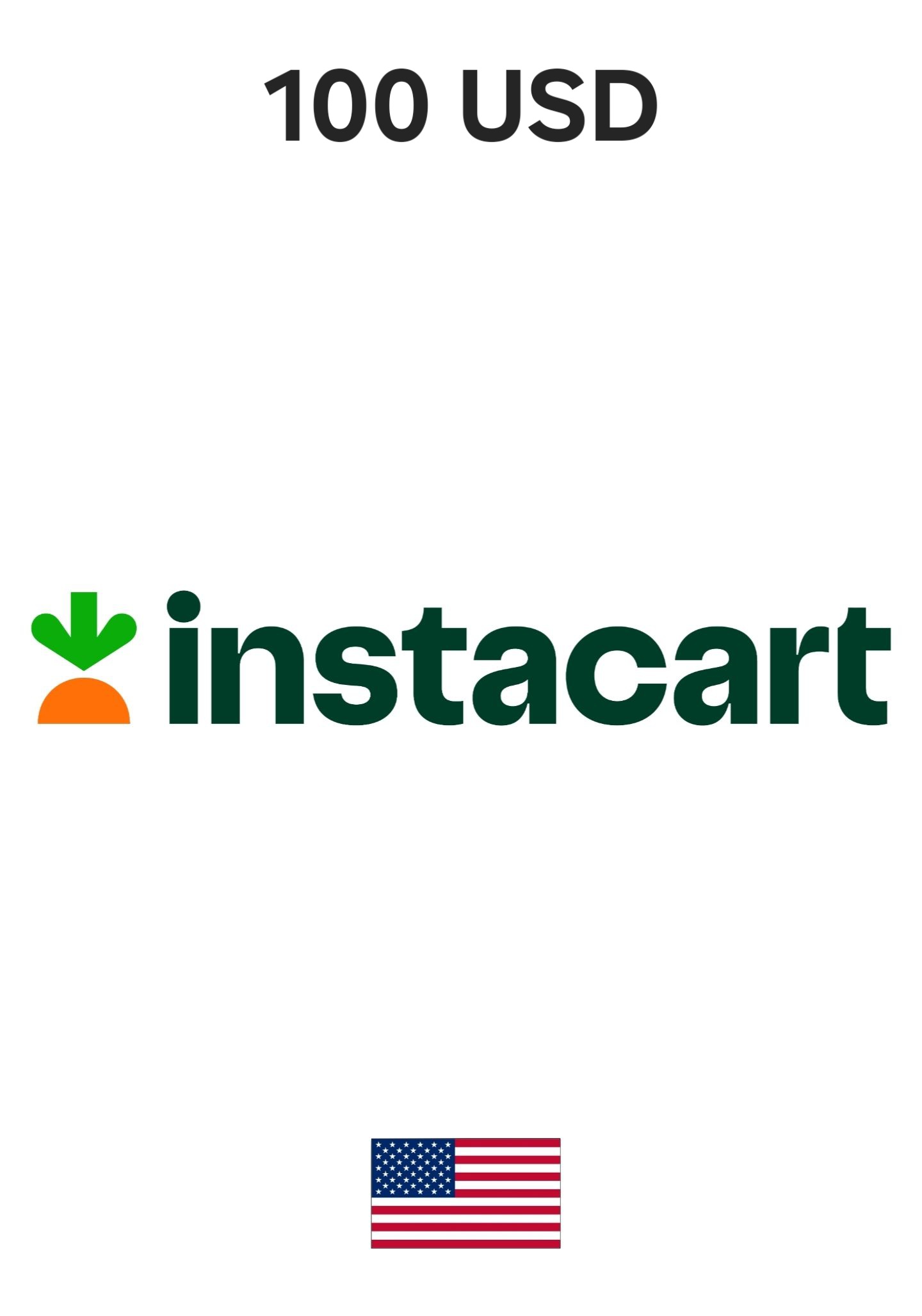USA Instacart 100 USD Gift Card cover image