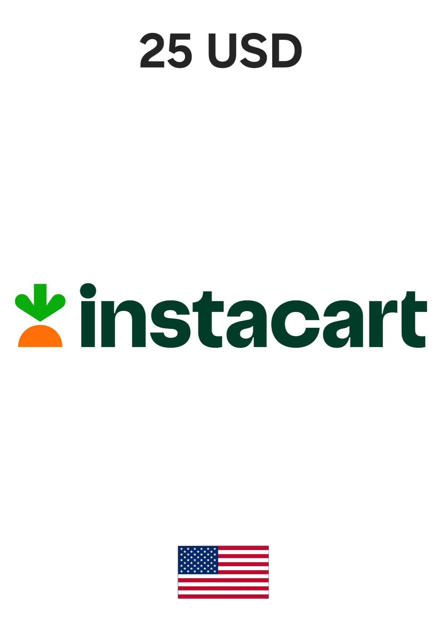 USA Instacart 25 USD Gift Card cover image