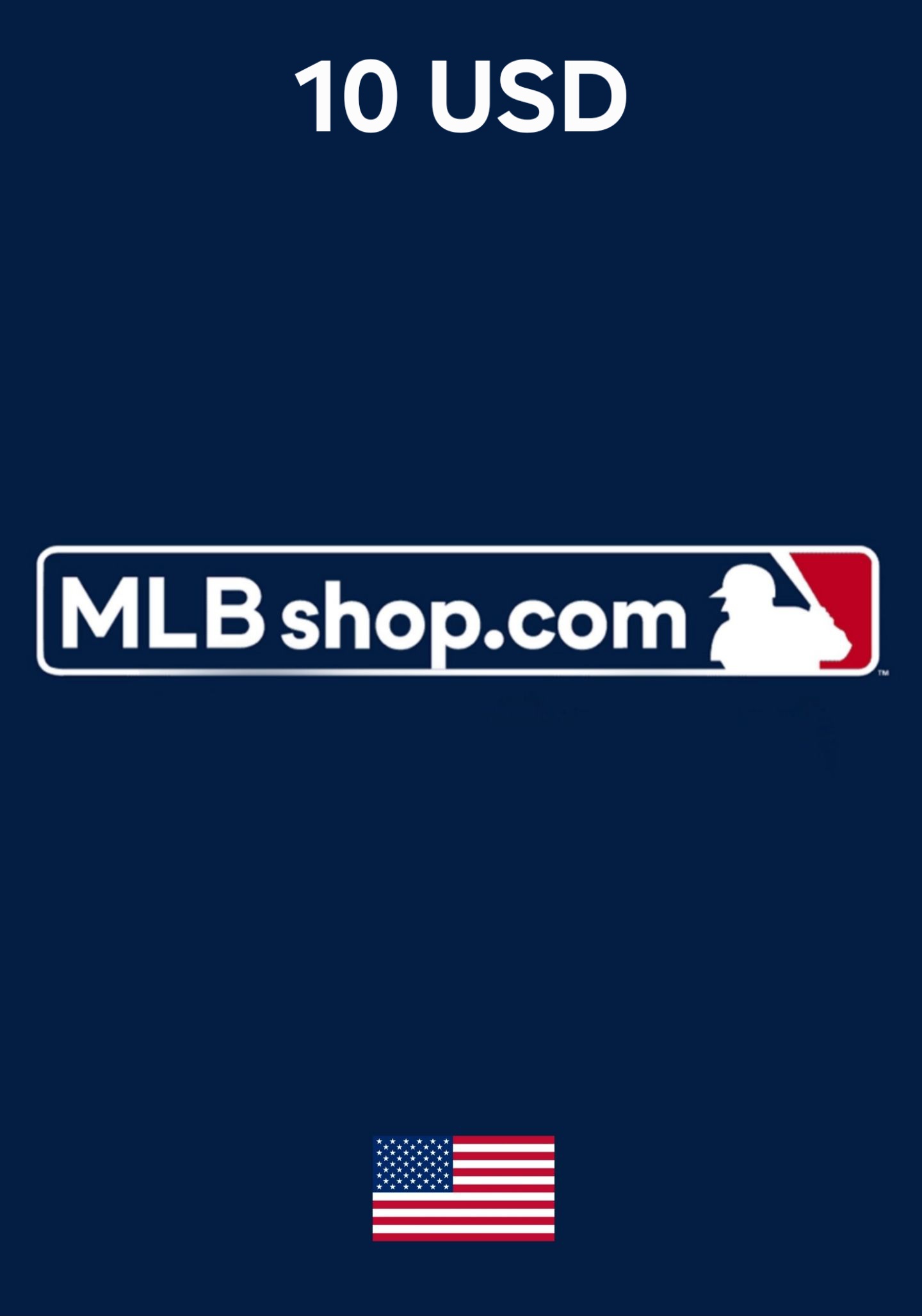 USA MLB Shop 10 USD Gift Card cover image