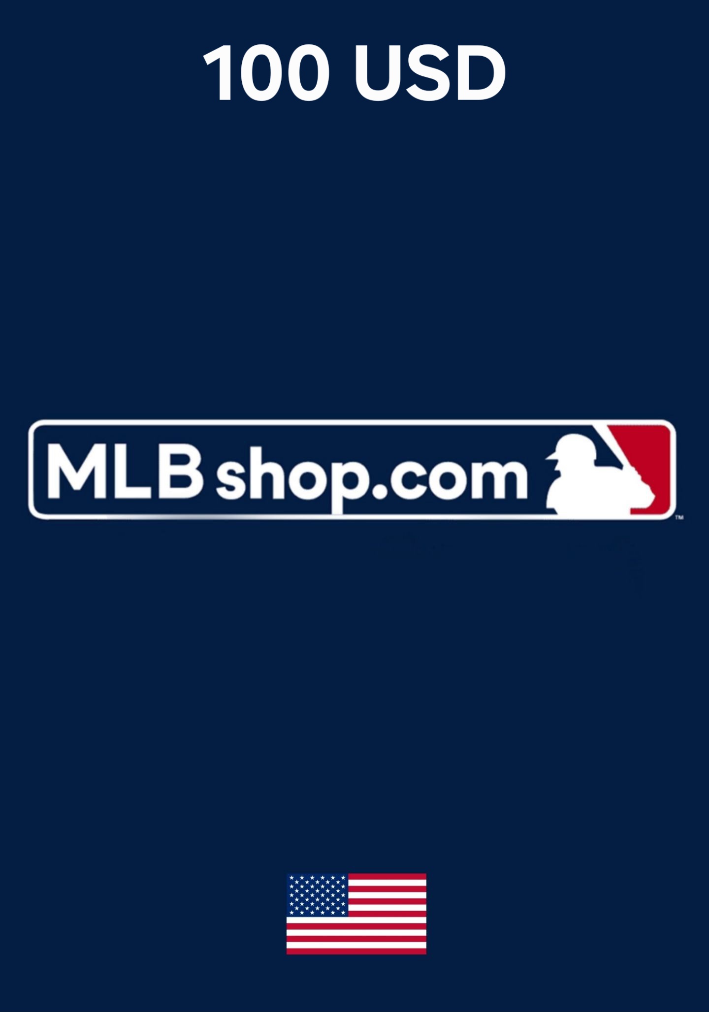 USA MLB Shop 100 USD Gift Card cover image
