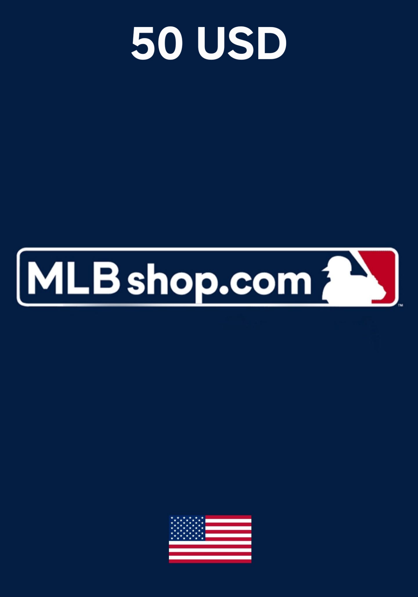USA MLB Shop 50 USD Gift Card cover image