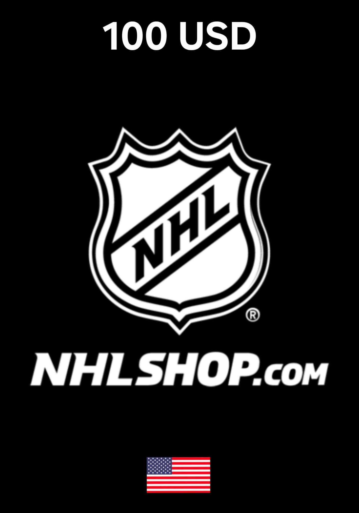 USA NHL Shop 100 USD Gift Card cover image