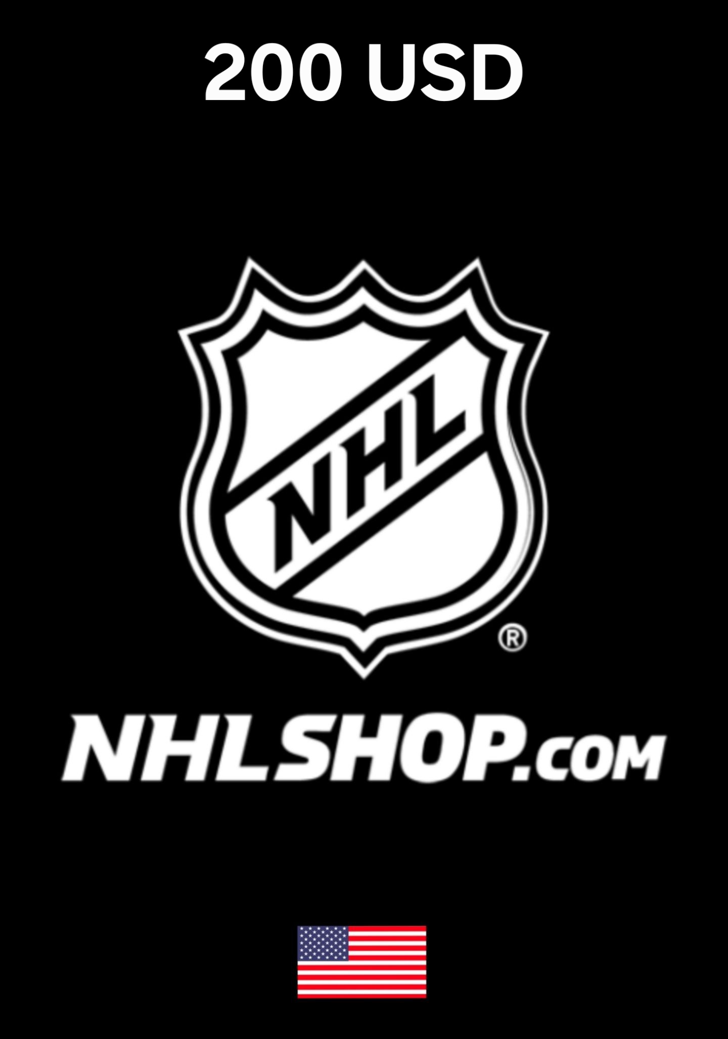 USA NHL Shop 200 USD Gift Card cover image