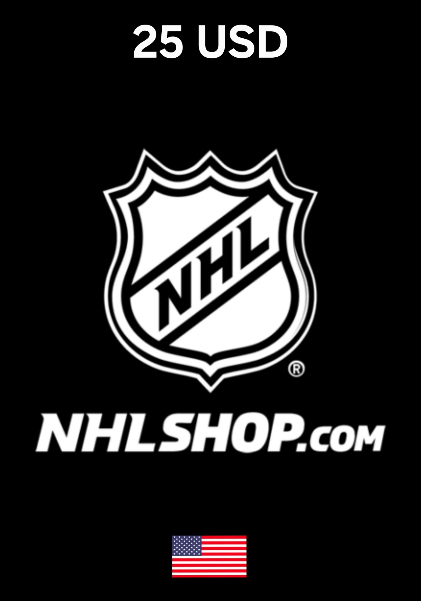 USA NHL Shop 25 USD Gift Card cover image