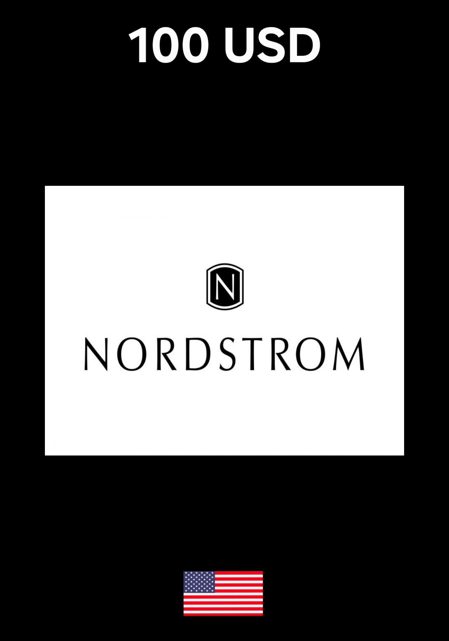 USA Nordstrom 100 USD Gift Card cover image