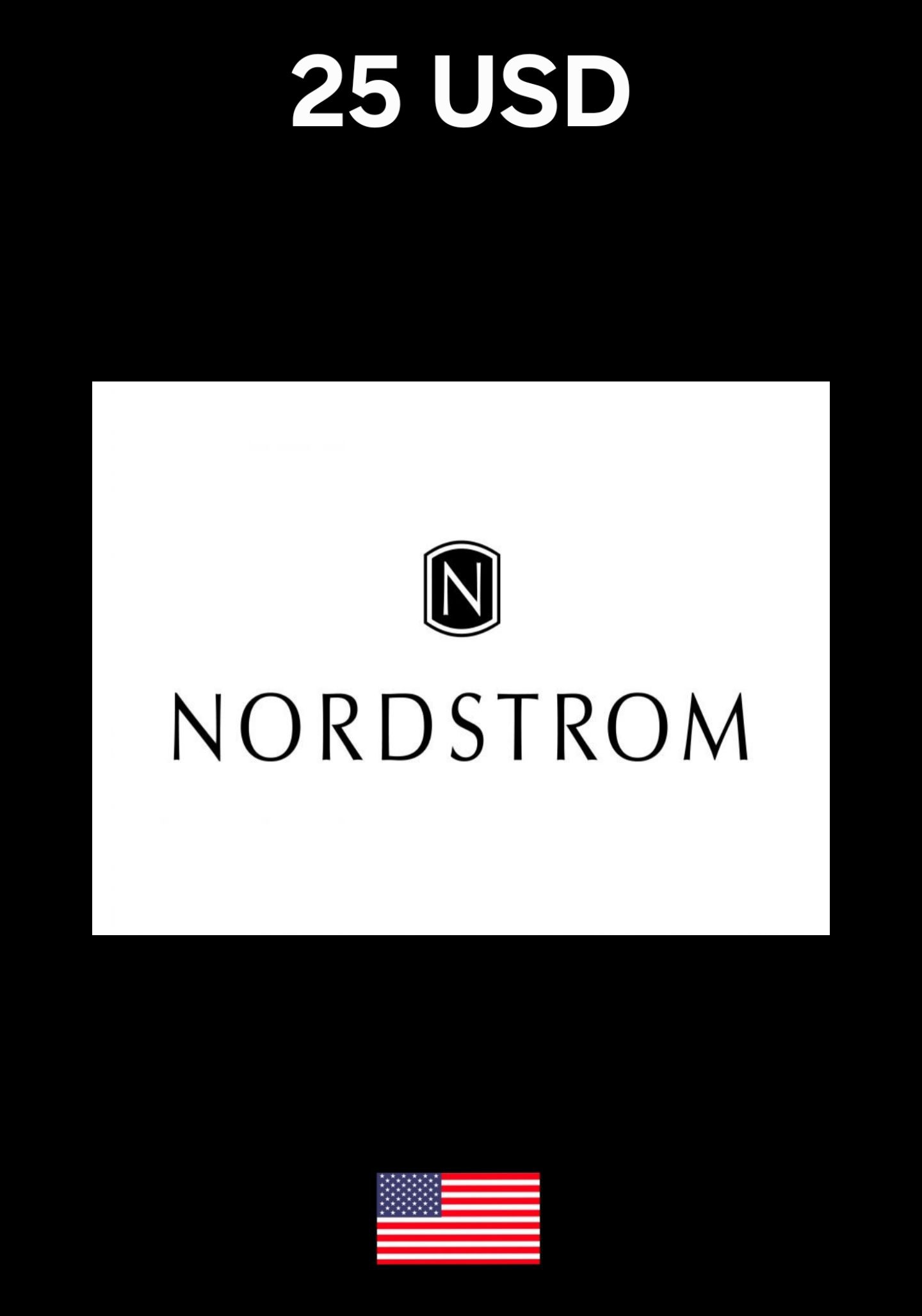 USA Nordstrom 25 USD Gift Card cover image