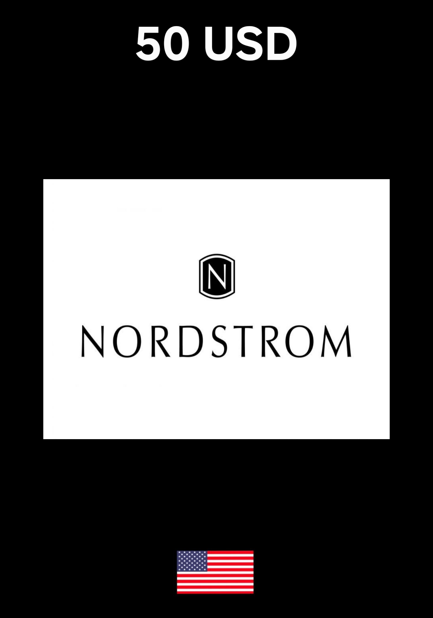USA Nordstrom 50 USD Gift Card cover image