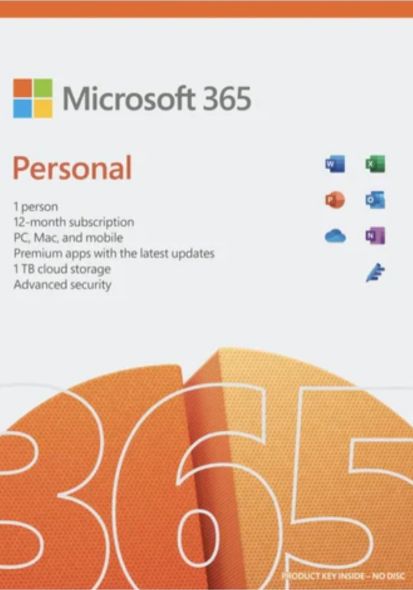 Microsoft Office 365 Personal (1 Benutzer / 1 Jahr) (PC / MAC) cover image