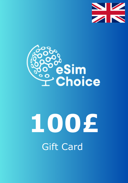 eSimChoice UK 100 GBP Kinkekaart cover image