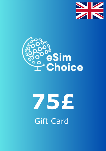 eSimChoice UK 75 GBP Kinkekaart cover image